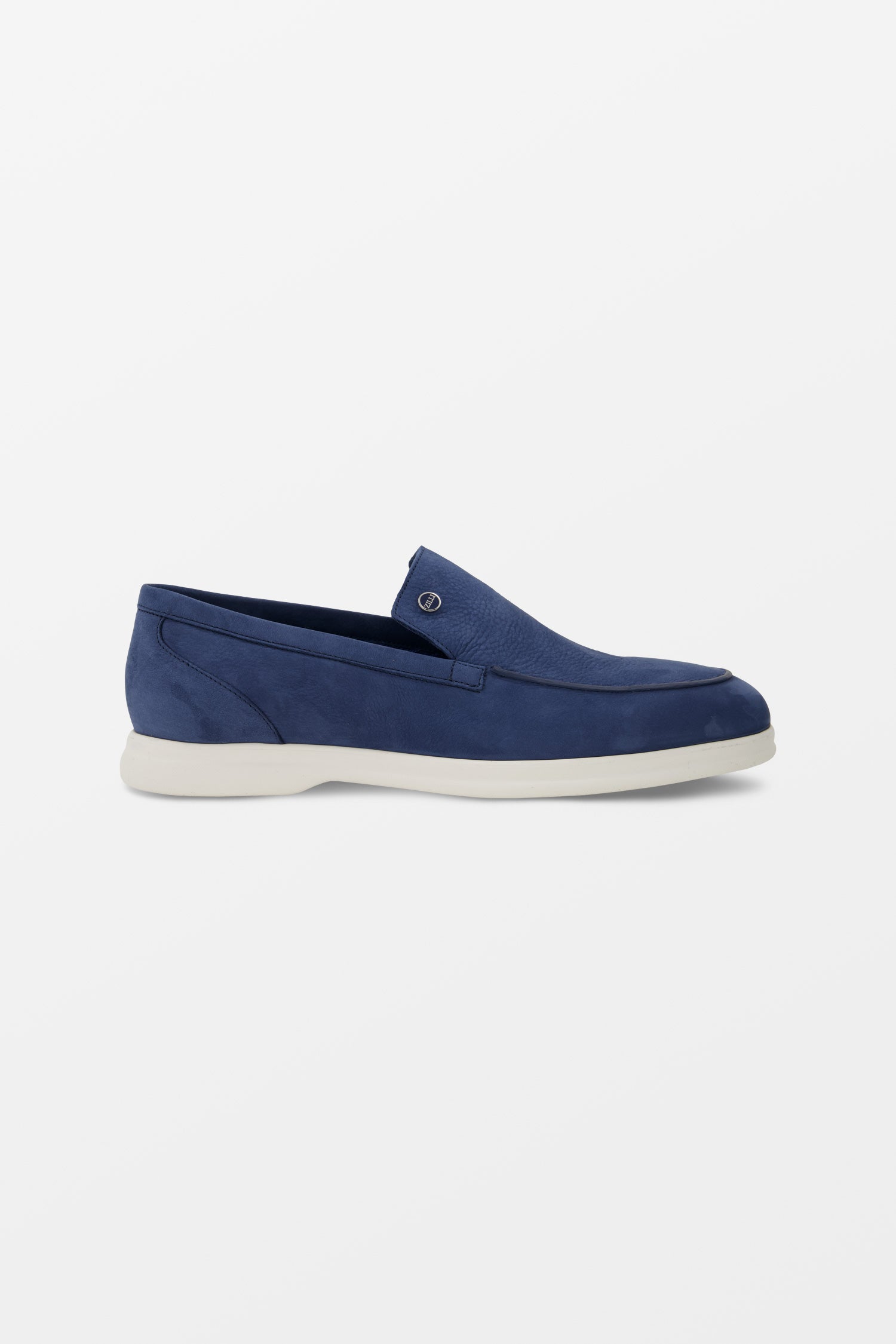 Zilli Blue Nubuck Casual Loafers