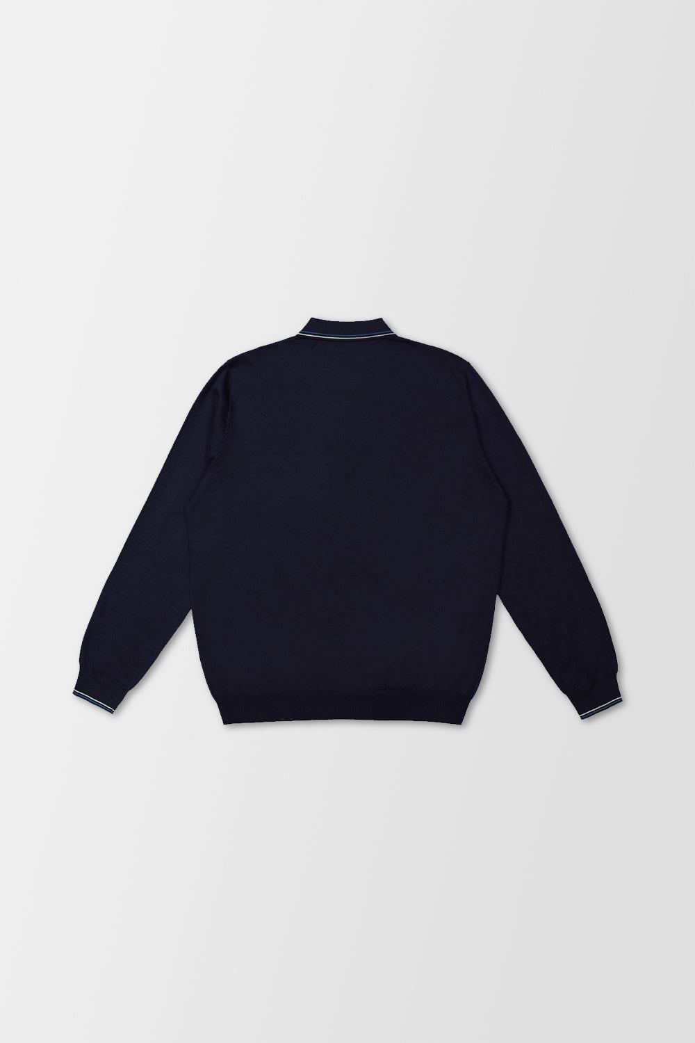 Zilli Navy Long-Sleeve Polo