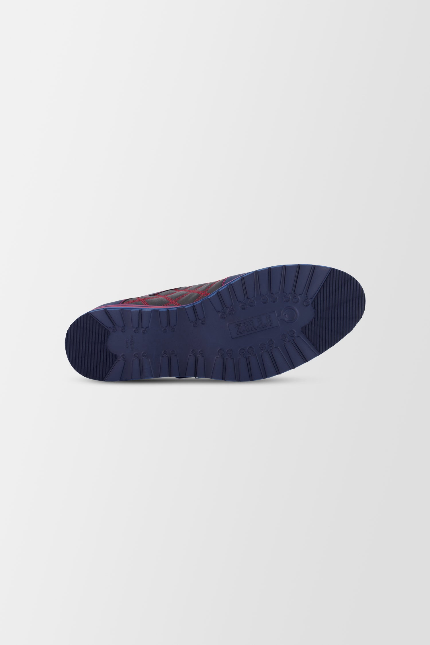 Zilli Navy/Red Imprime Pleasure Sneakers