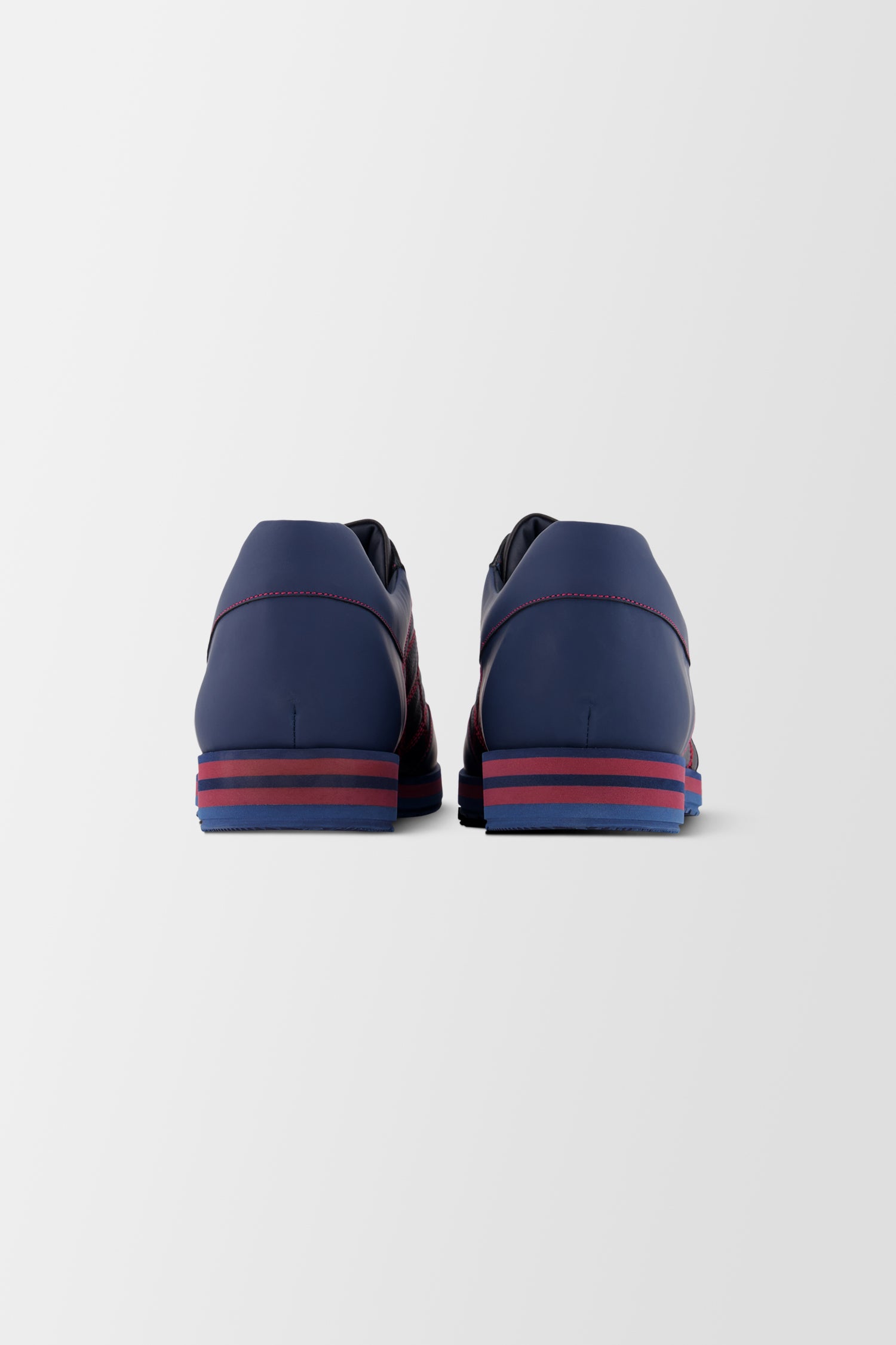 Zilli Navy/Red Imprime Pleasure Sneakers