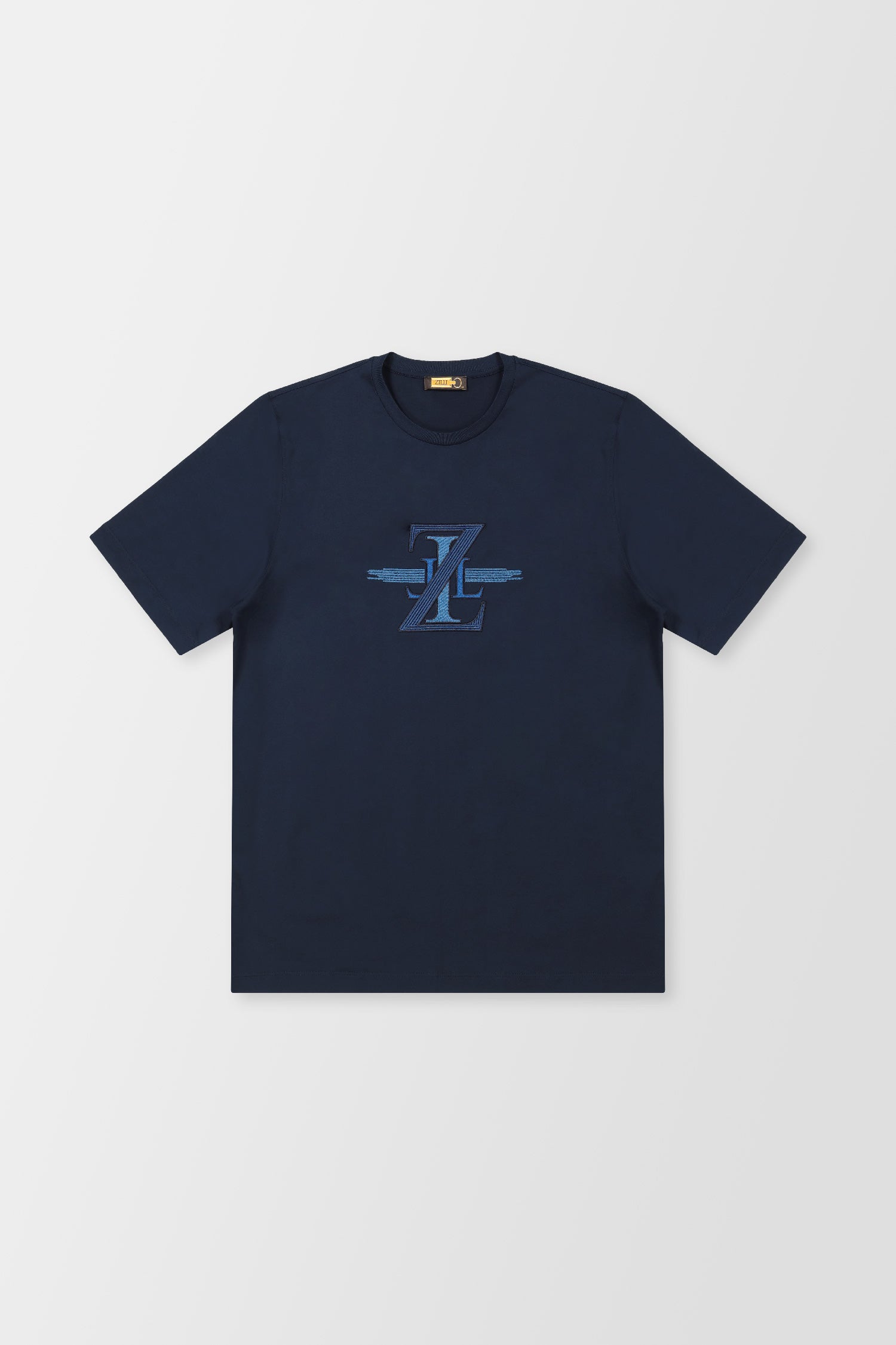 Zilli Navy Broderie Pleine T-Shirt