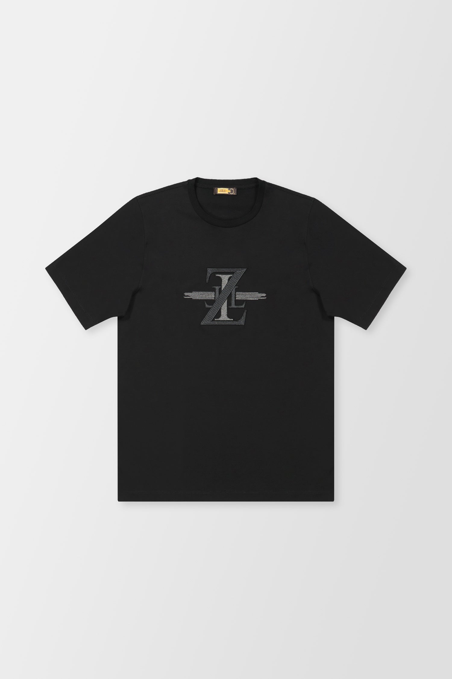 Zilli Black Broderie Pleine T-Shirt