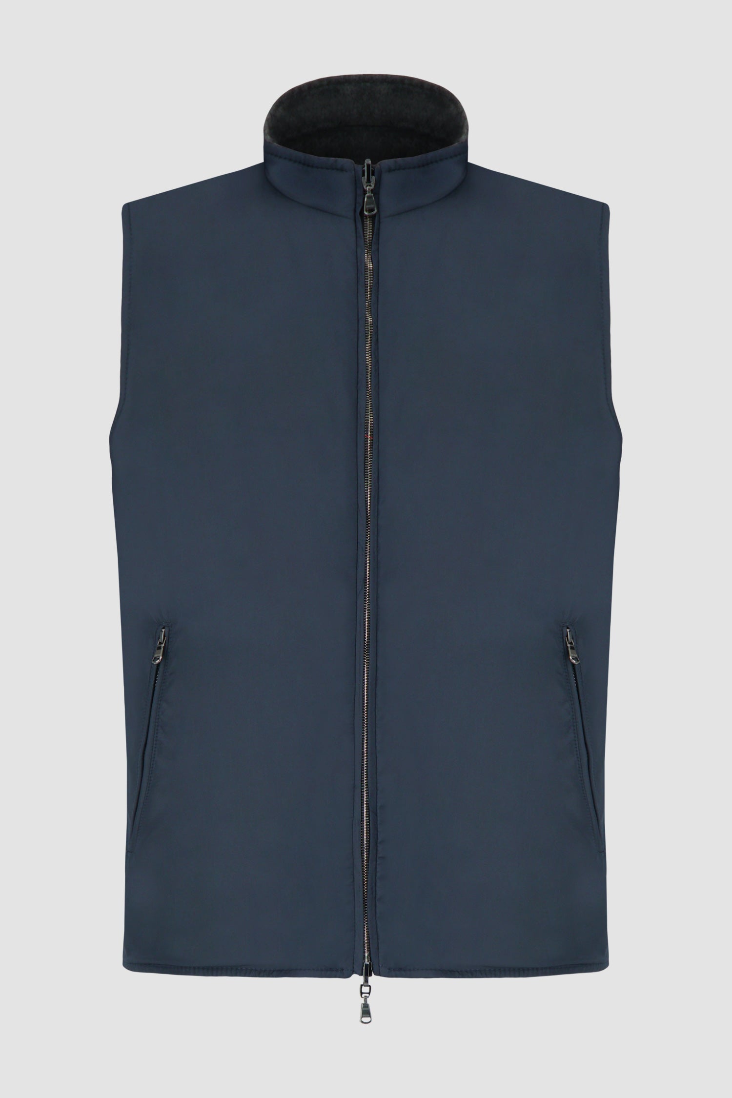 Barba Napoli Navy and Grey Double Sided Vest