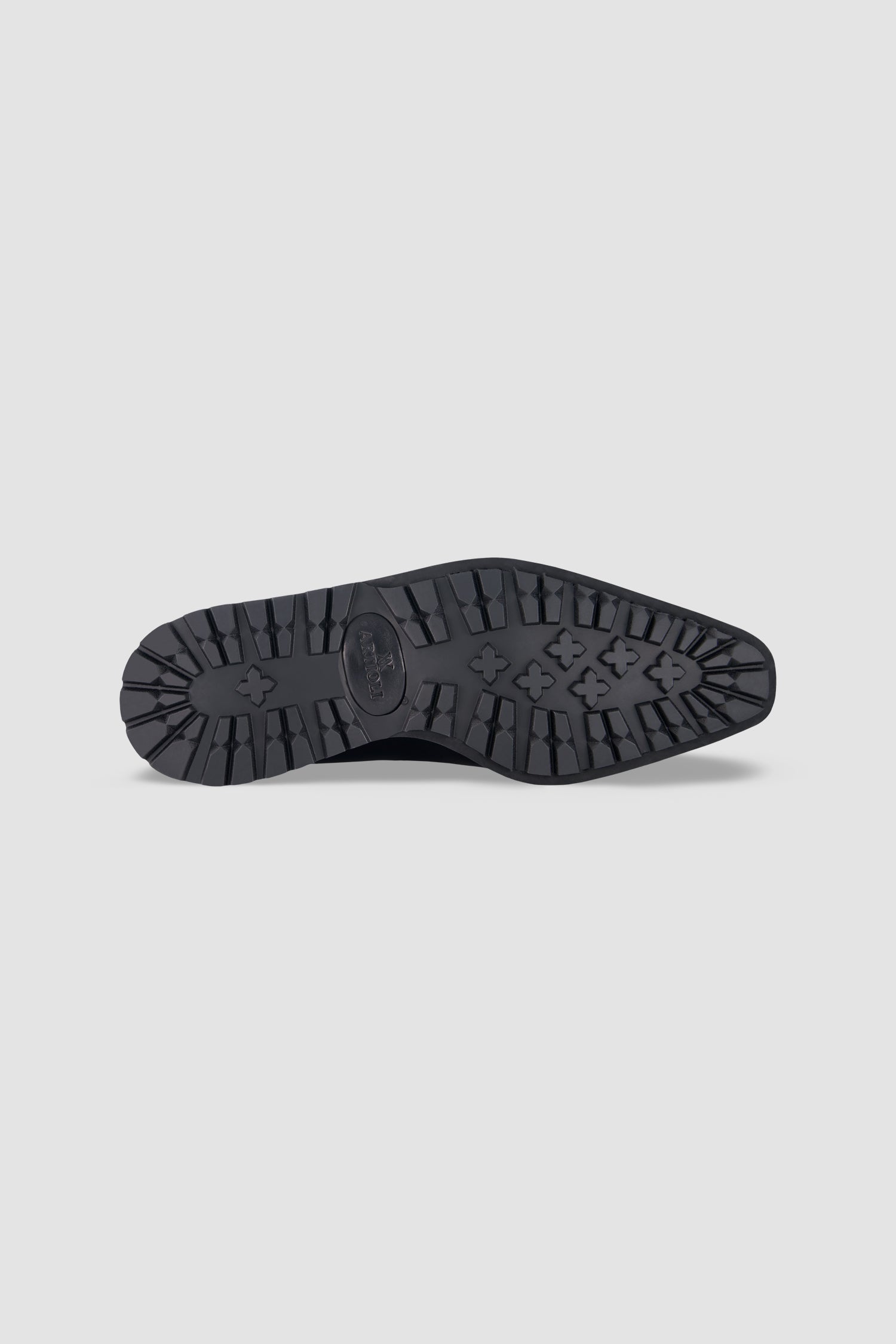 Artioli Black Leather Loafers