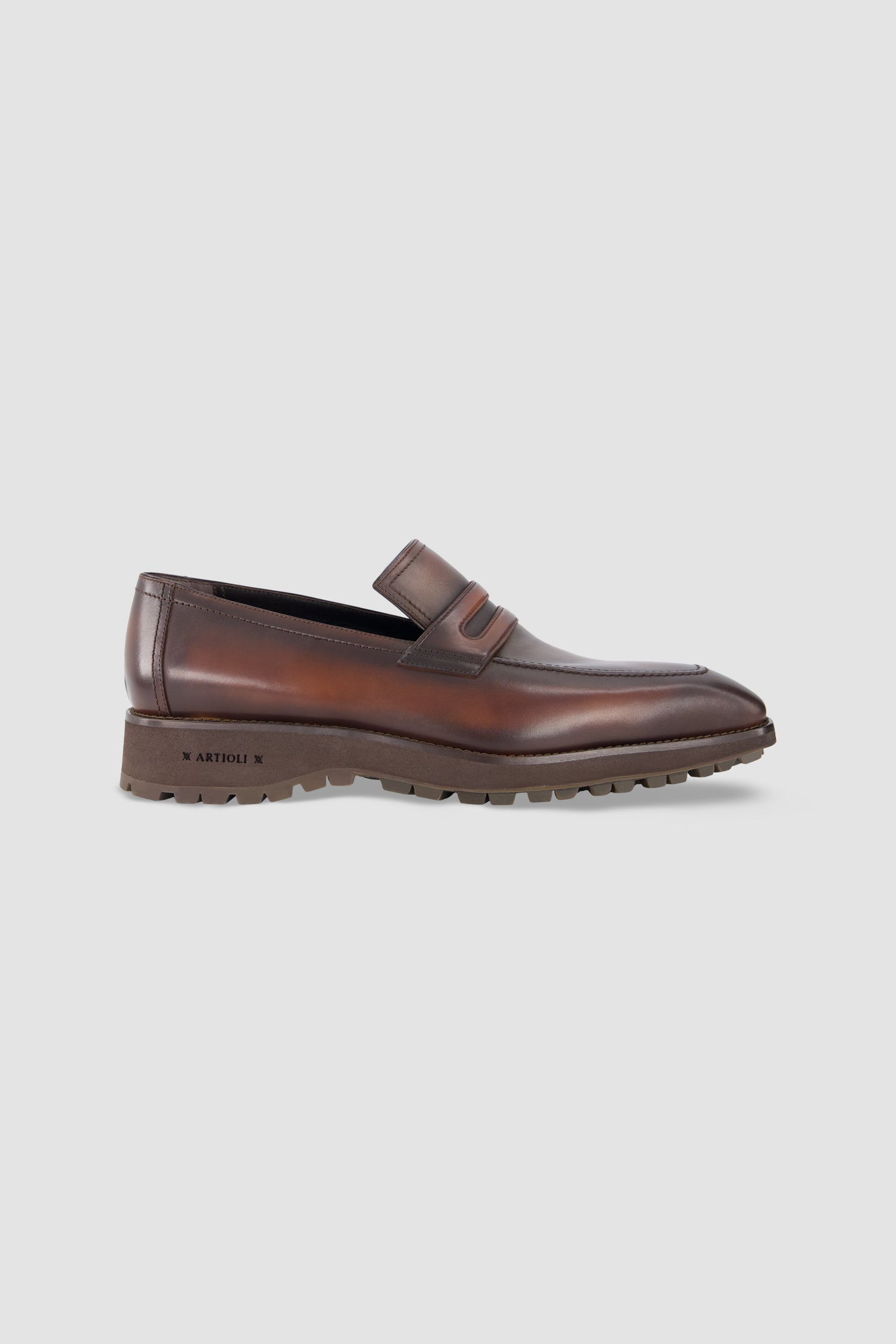 Artioli Black Leather Loafers