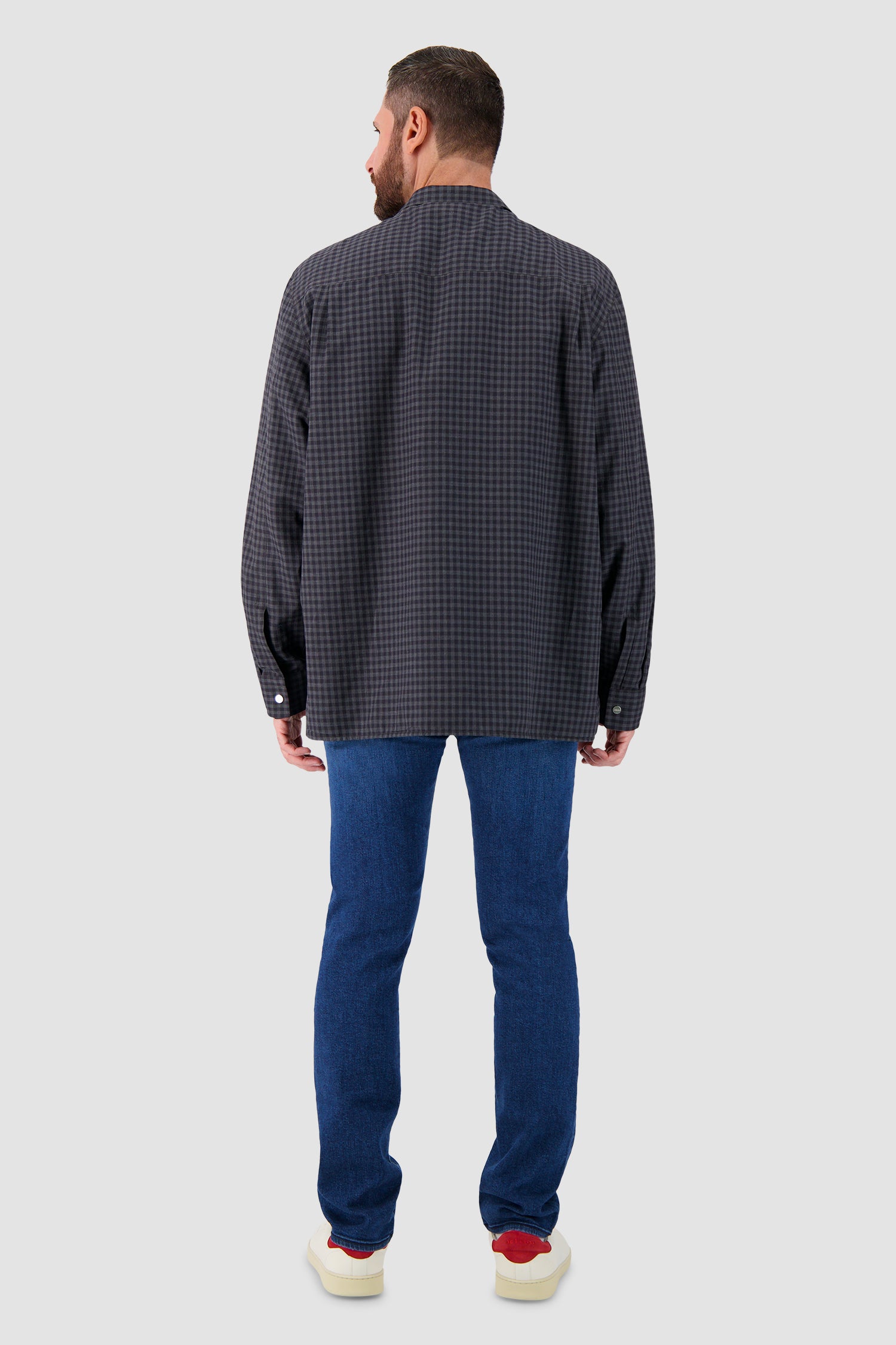 Surchemise Zilli gris/noir