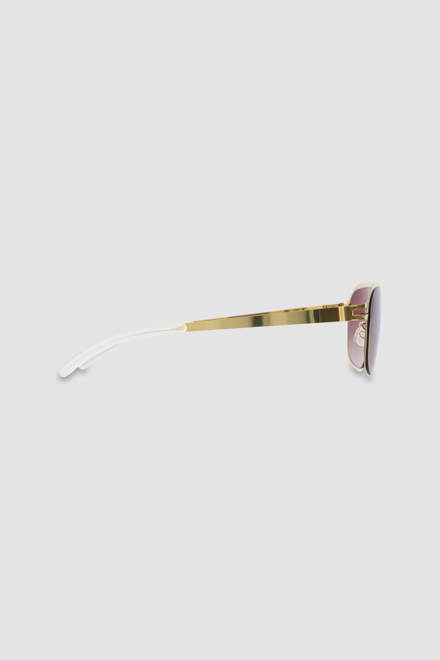 Mykita Brown Sinclair Glossy Gold Cedar Brown Gradient Sunglasses
