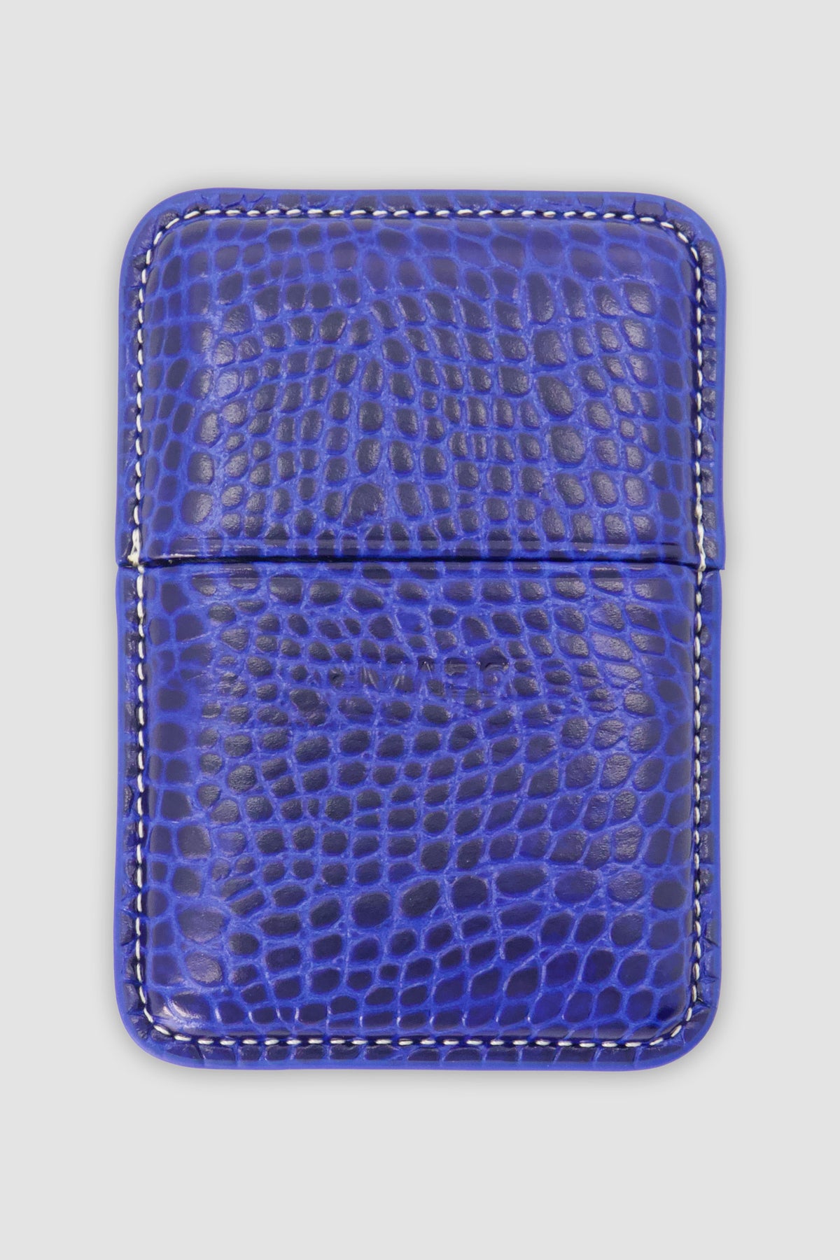 Jemar Blue Embossed Compact Leather Cigar Case