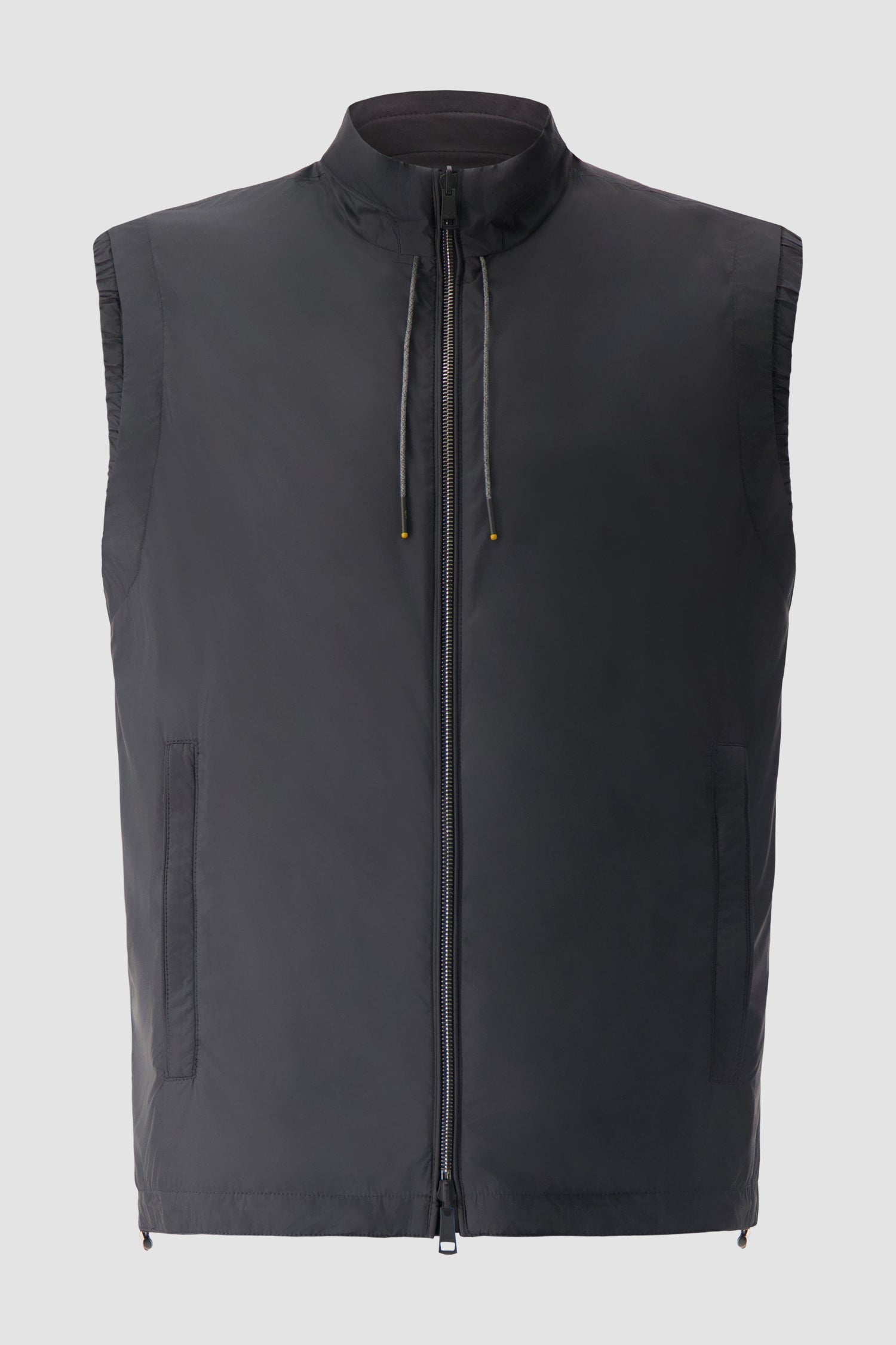 Paul & Shark Charcoal Nylon Zip-Up Vest