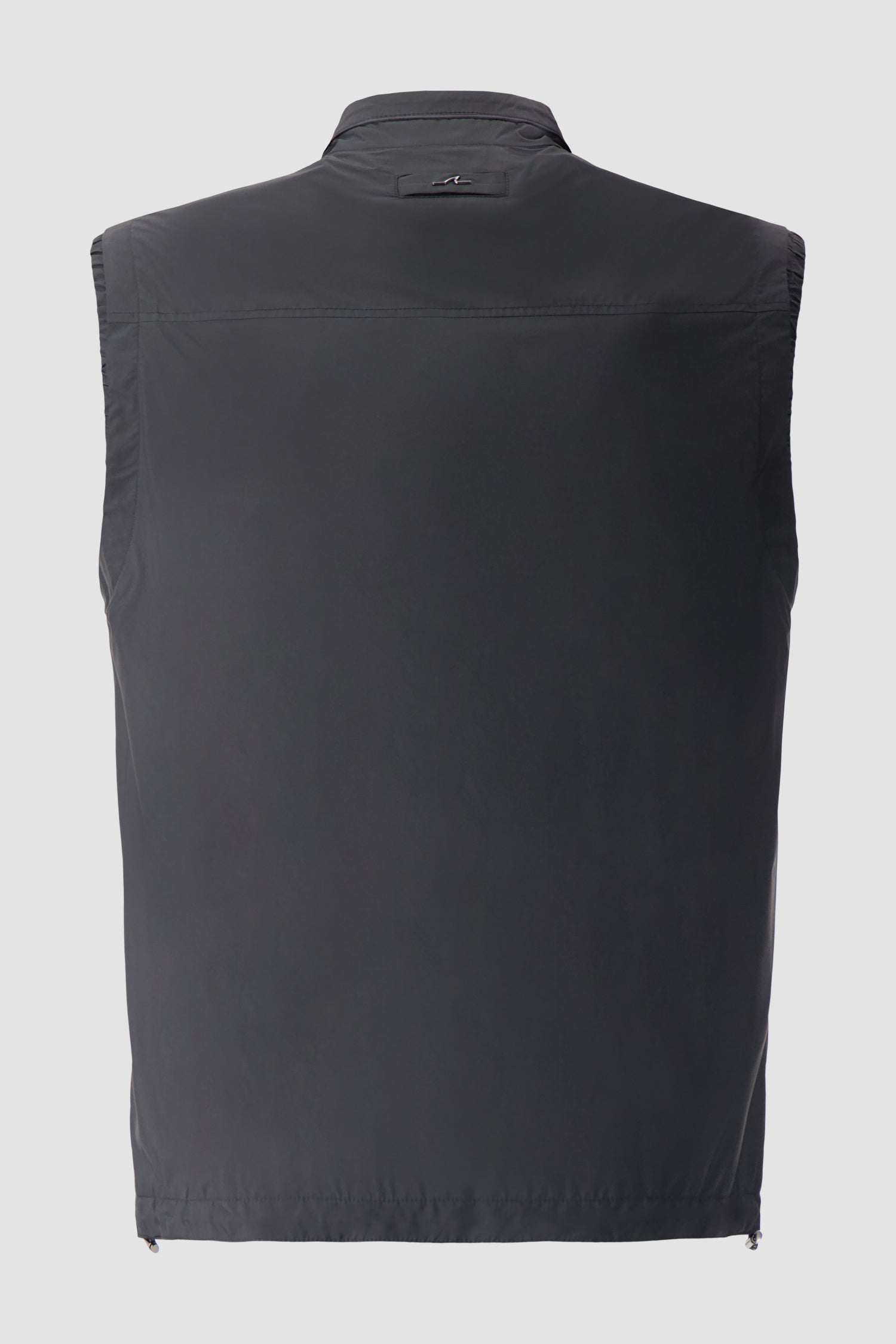 Paul & Shark Charcoal Nylon Zip-Up Vest