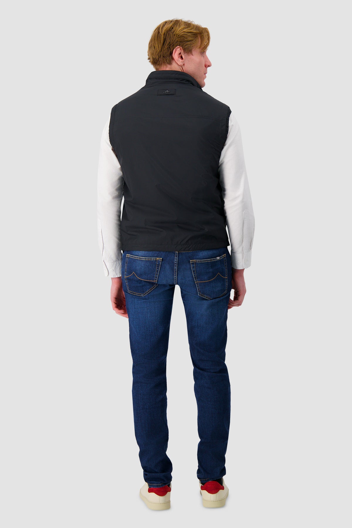 Paul & Shark Charcoal Nylon Zip-Up Vest