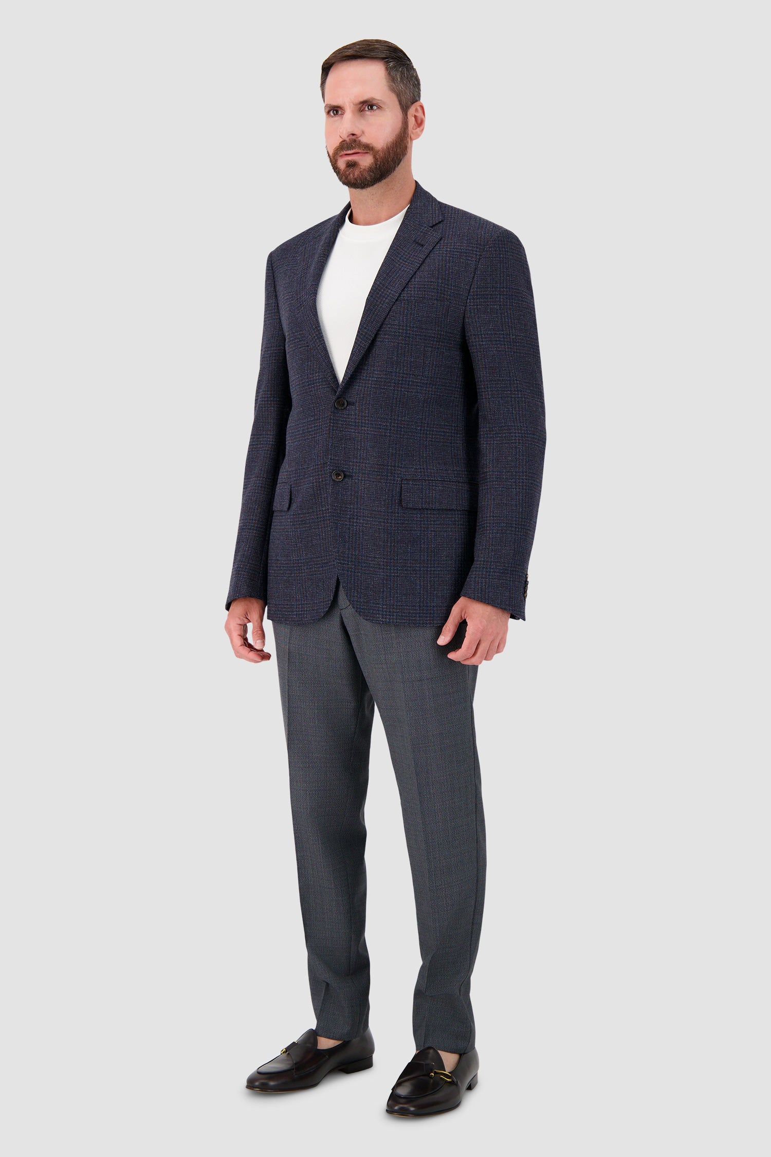 Veste en laine Corneliani - Marine/Marron