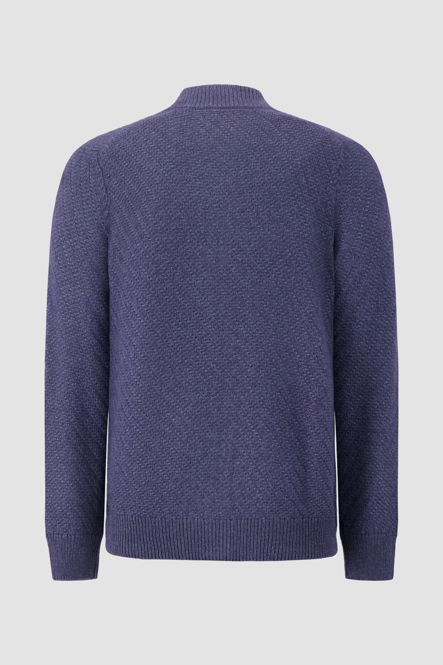 Corneliani Navy Alpaca Silk Zip Sweater