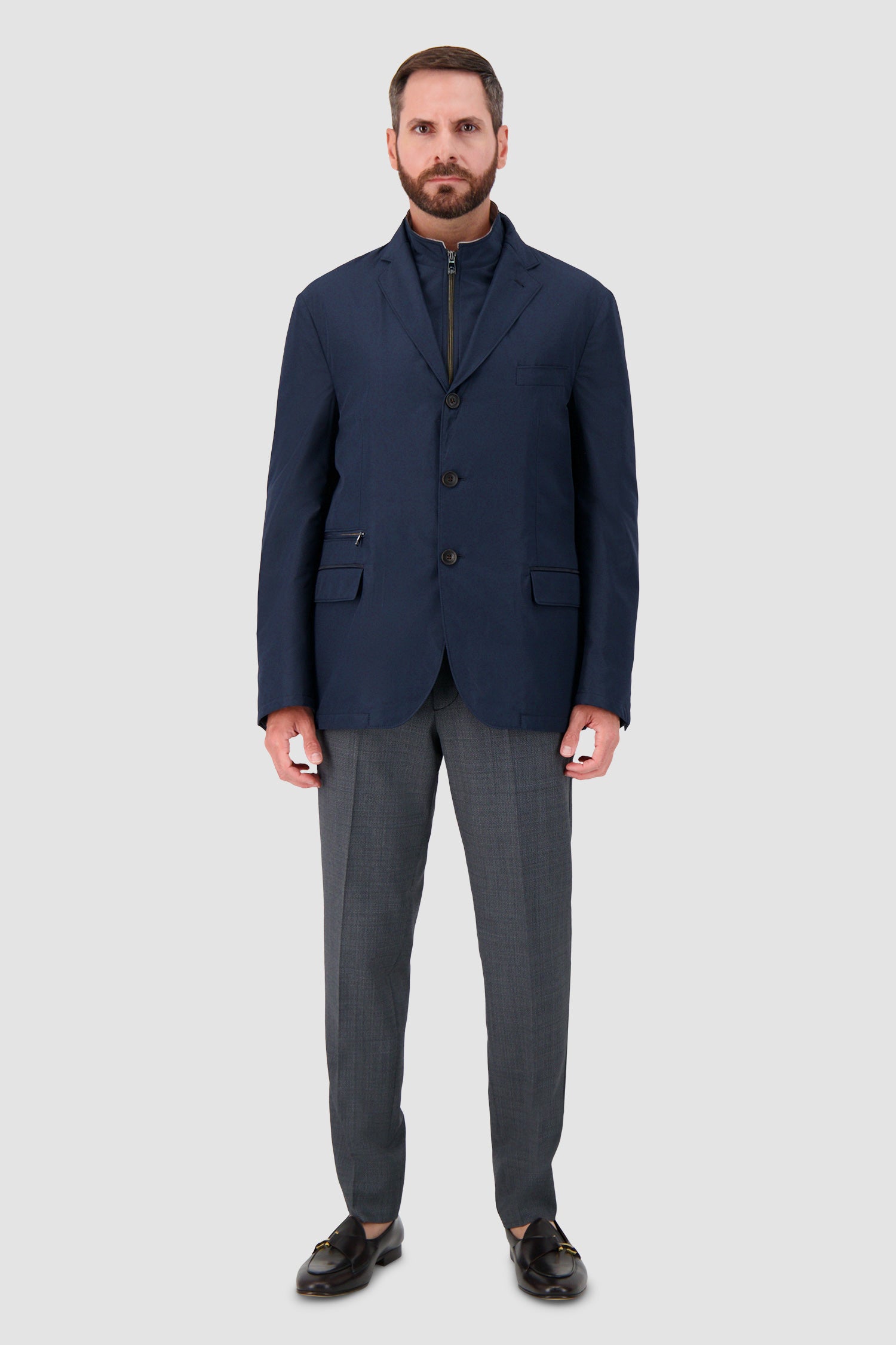 Veste Corneliani en nylon avec empiècement