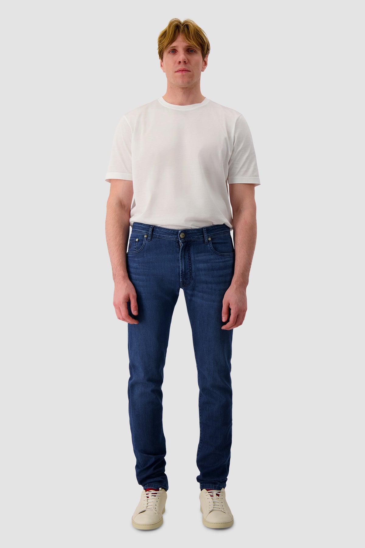 Corneliani Blue Stretch Denim