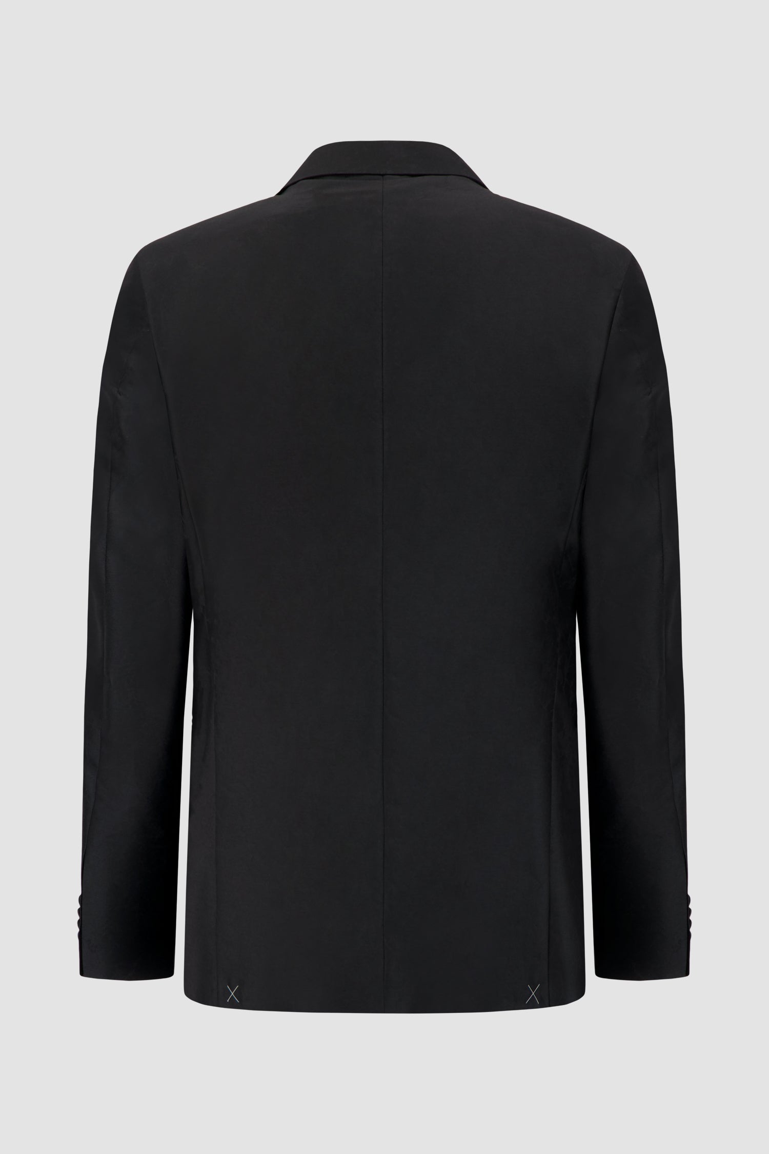 Corneliani Black Marble Print Satin Lapel Tuxedo Jacket
