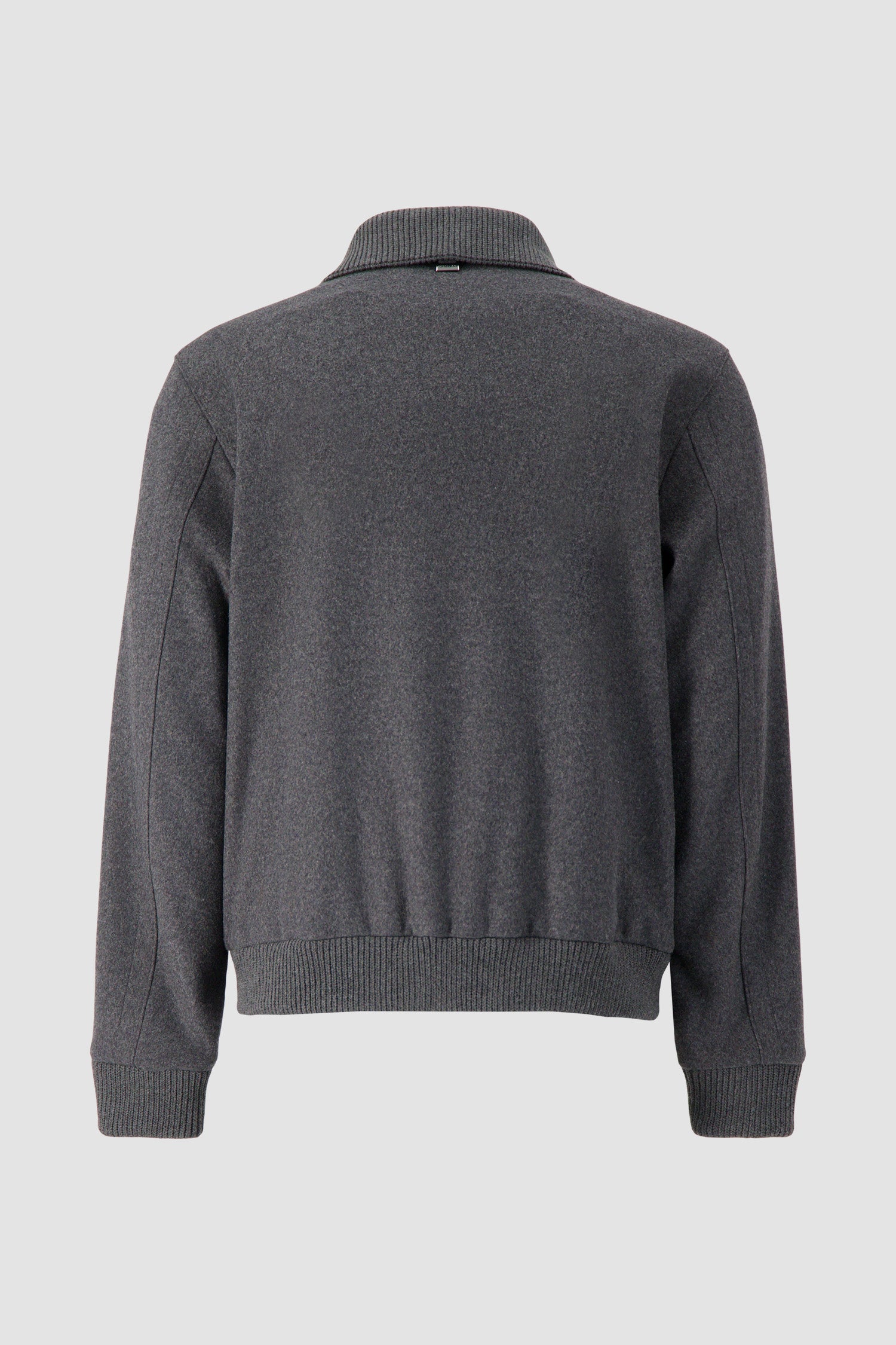 Corneliani Charcoal Wool Car Coat