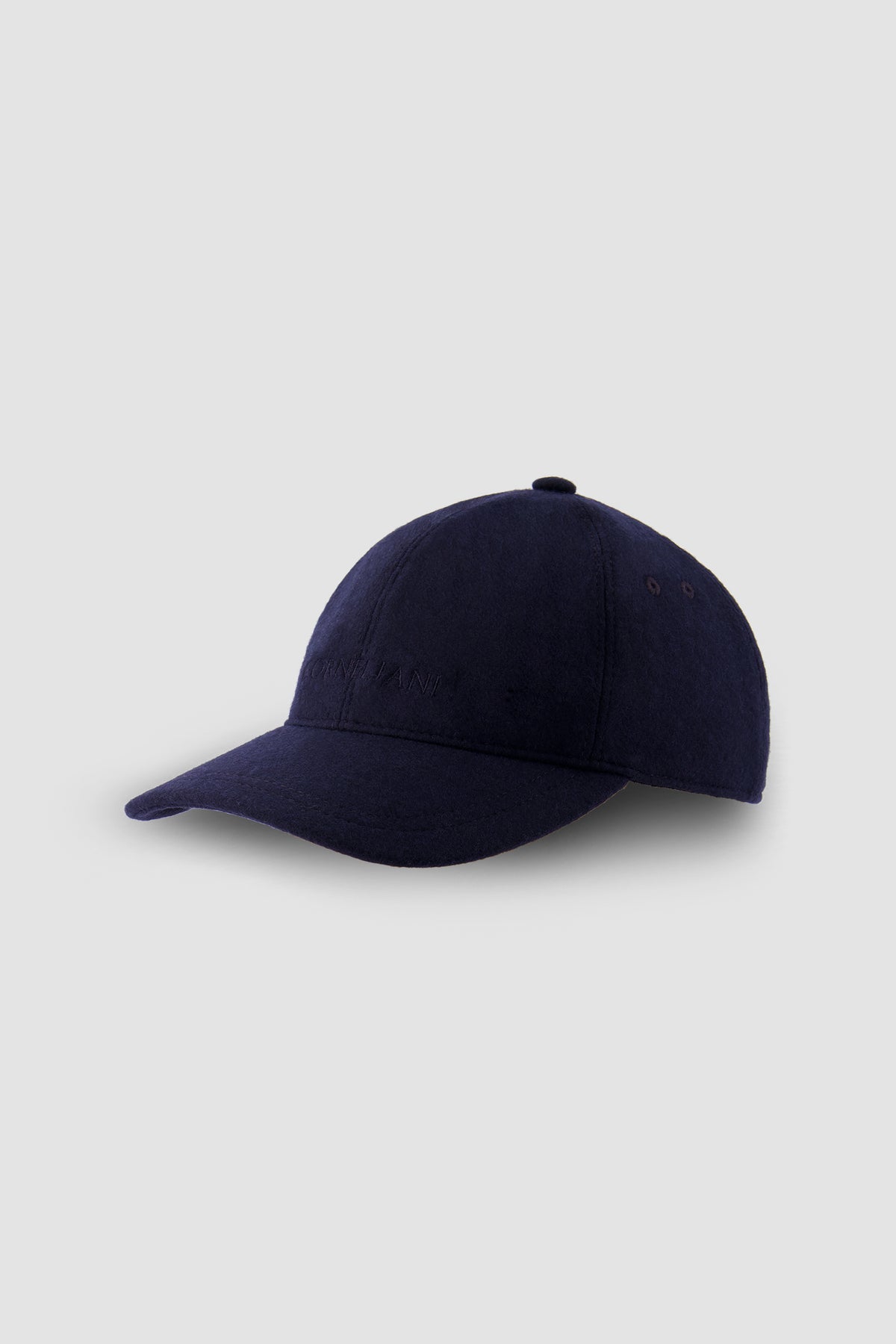 Corneliani Navy Wool Baseball Hat