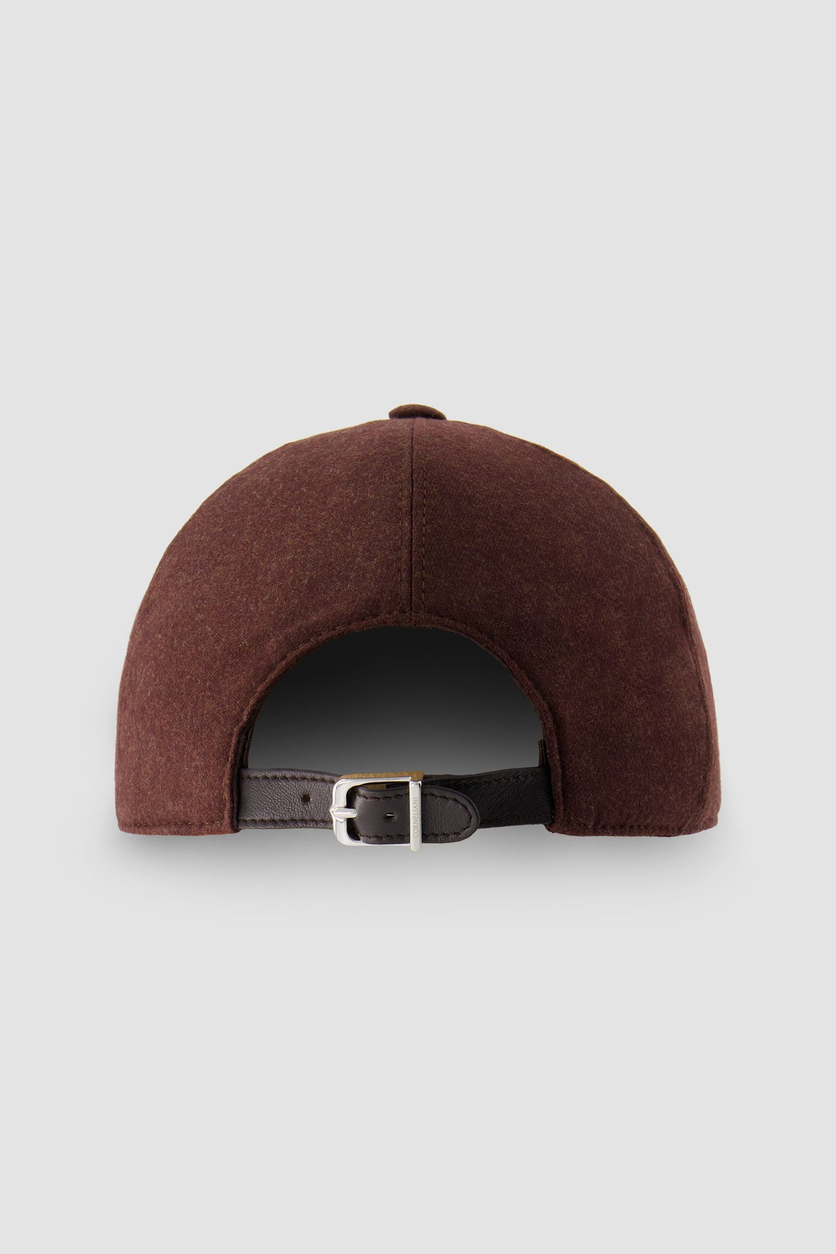 Corneliani Brown Wool Baseball Hat