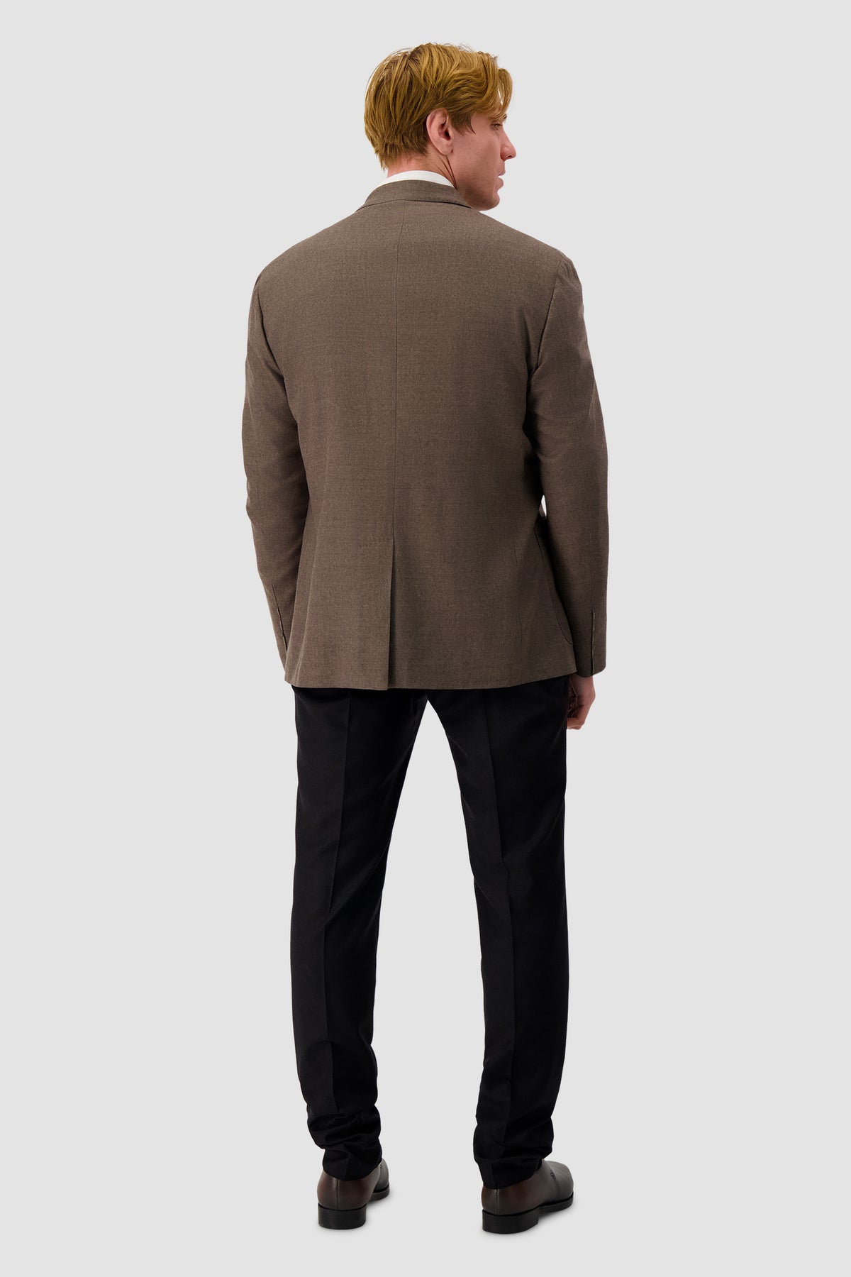 Corneliani Brown Wool/Leather Blazer
