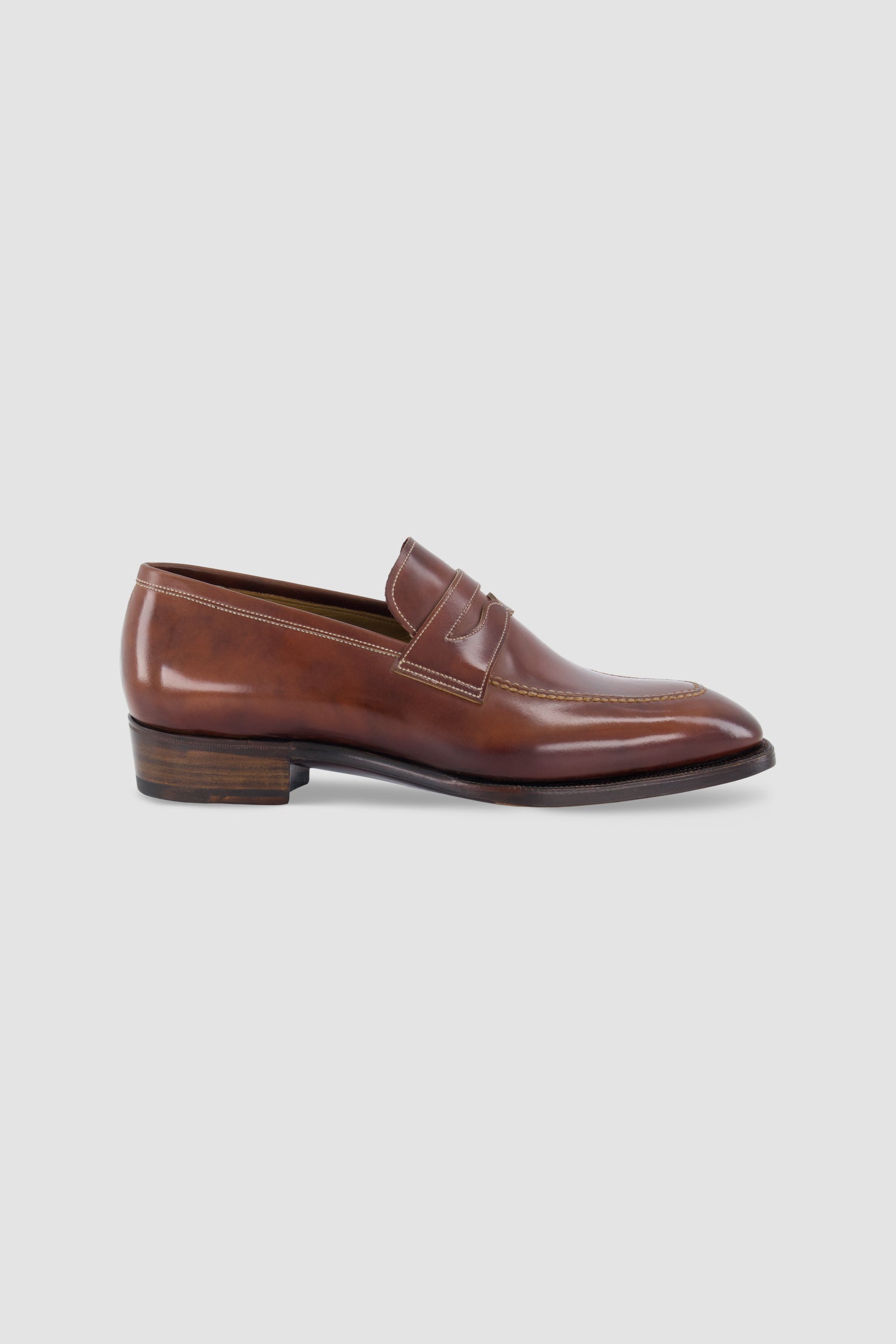 Antonio Meccariello Brown Calf Leather Penny Loafer