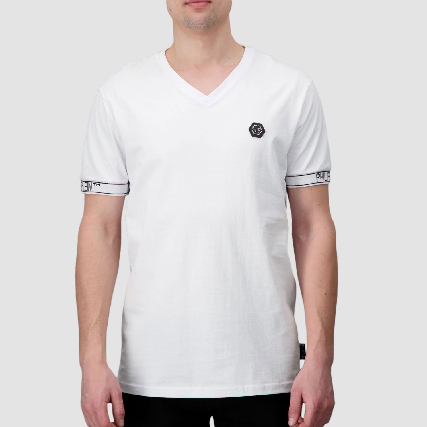 Philipp Plein White SS 2 V-Neck T-Shirt