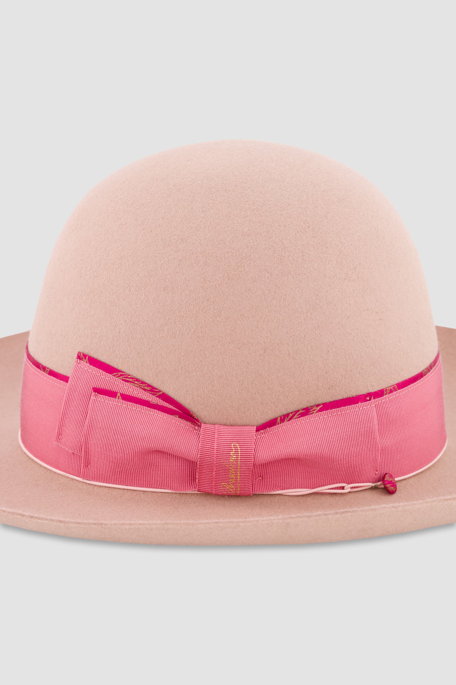 Borsalino Pink Alessandria Rasato Tesa Larga Hat