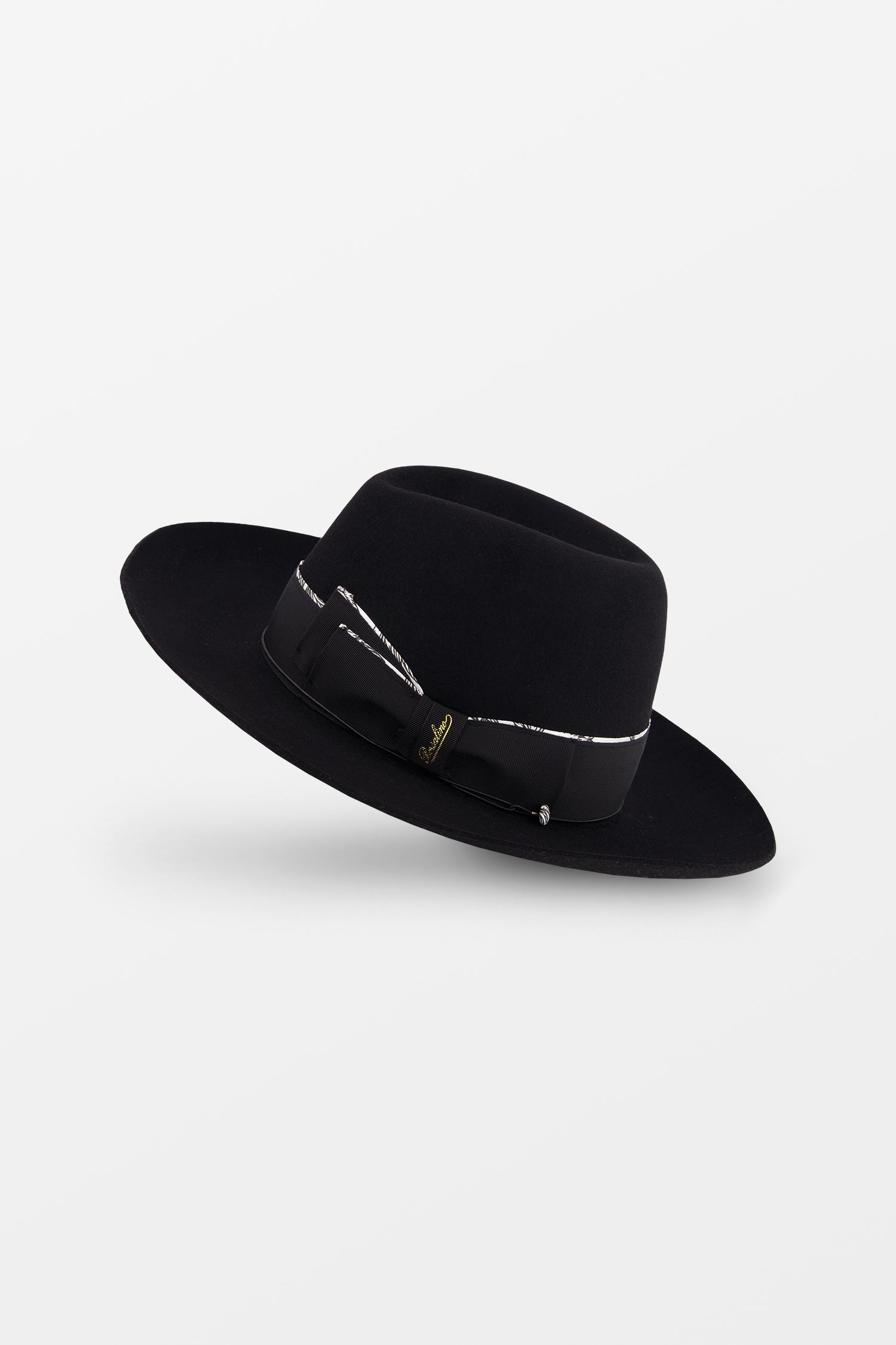 Borsalino felted fedora hat - Black