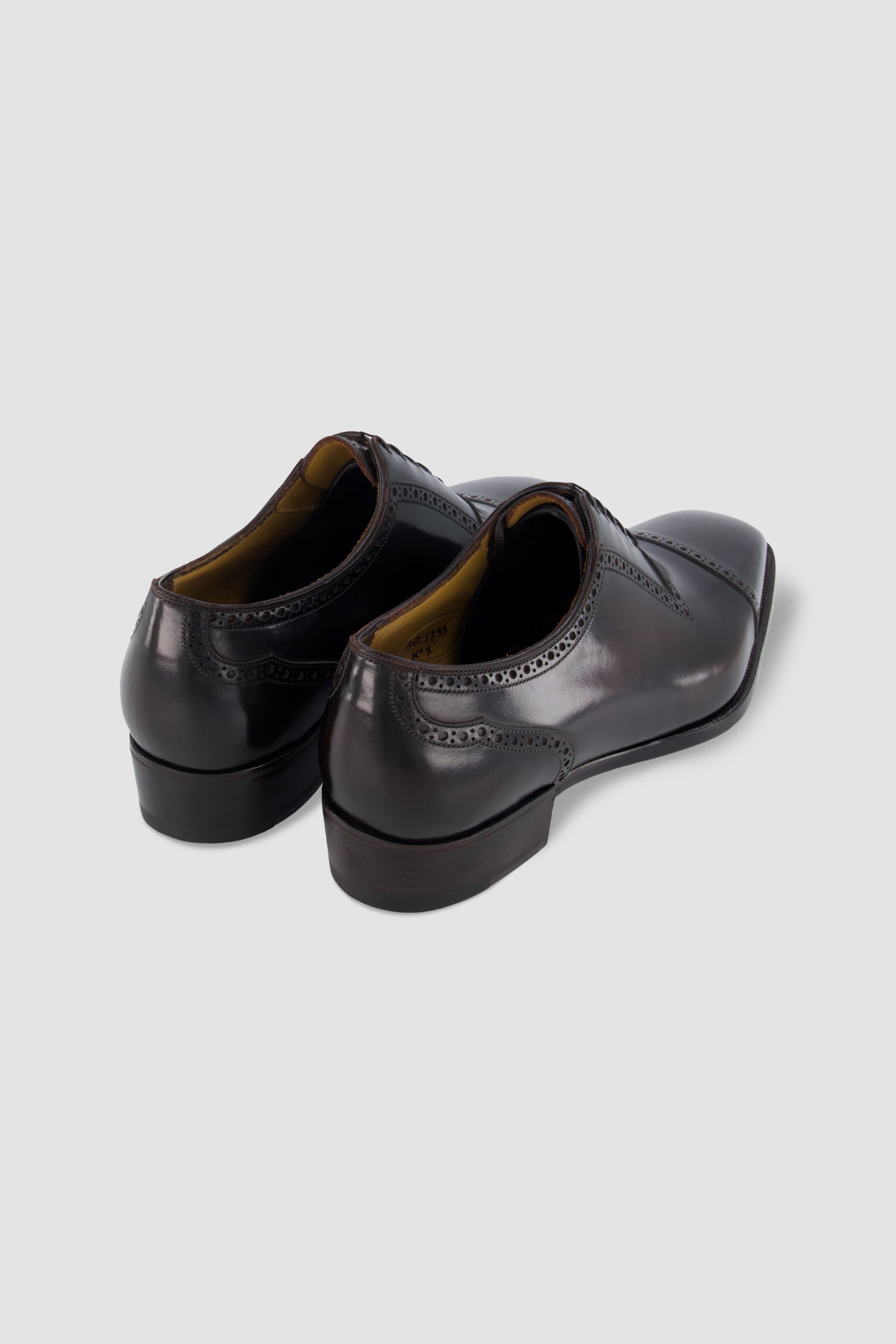 Antonio Meccariello Brown Calf Leather Cap-Toe Oxford
