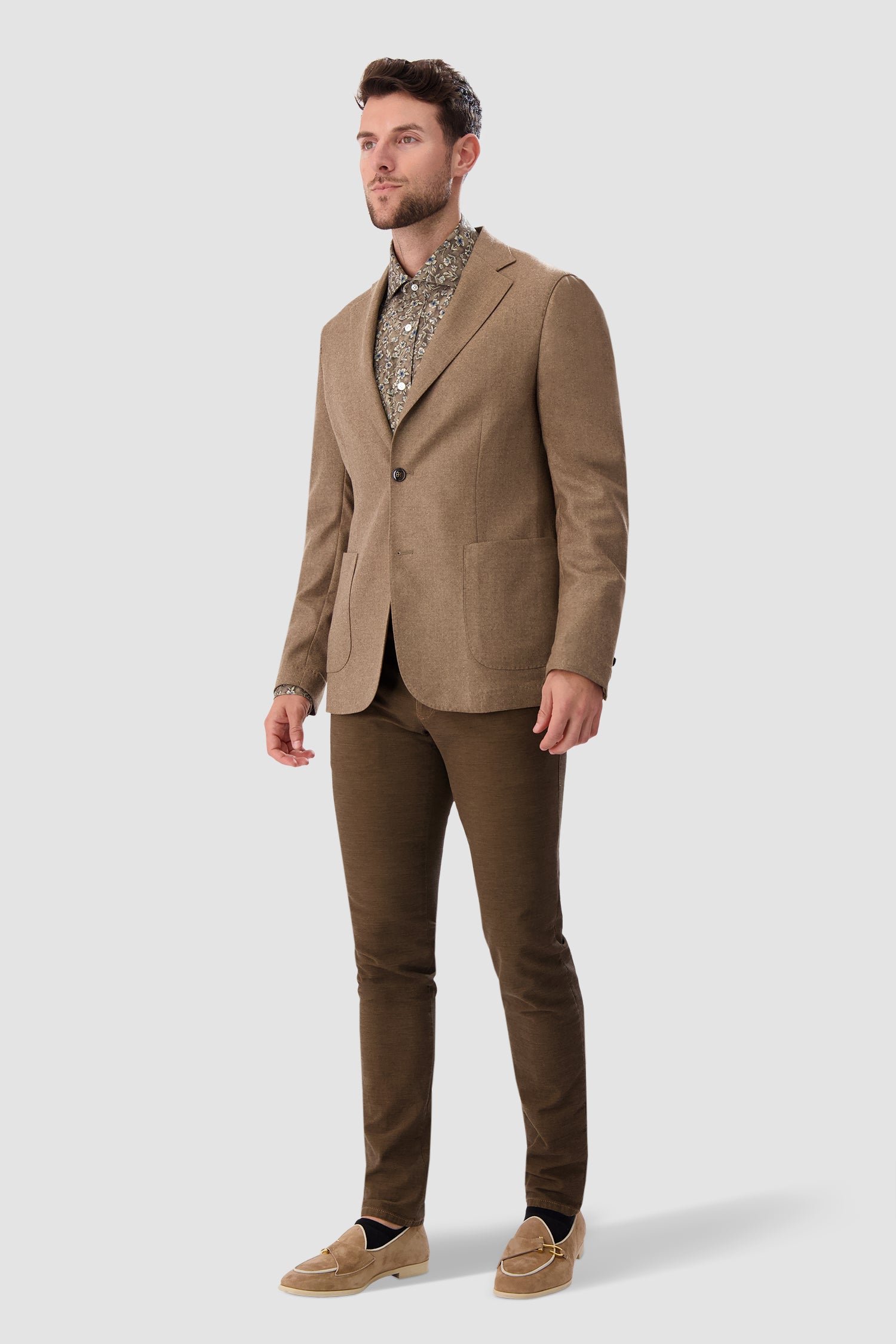 Barba Napoli Sand Brown Easy J Mono Blazer