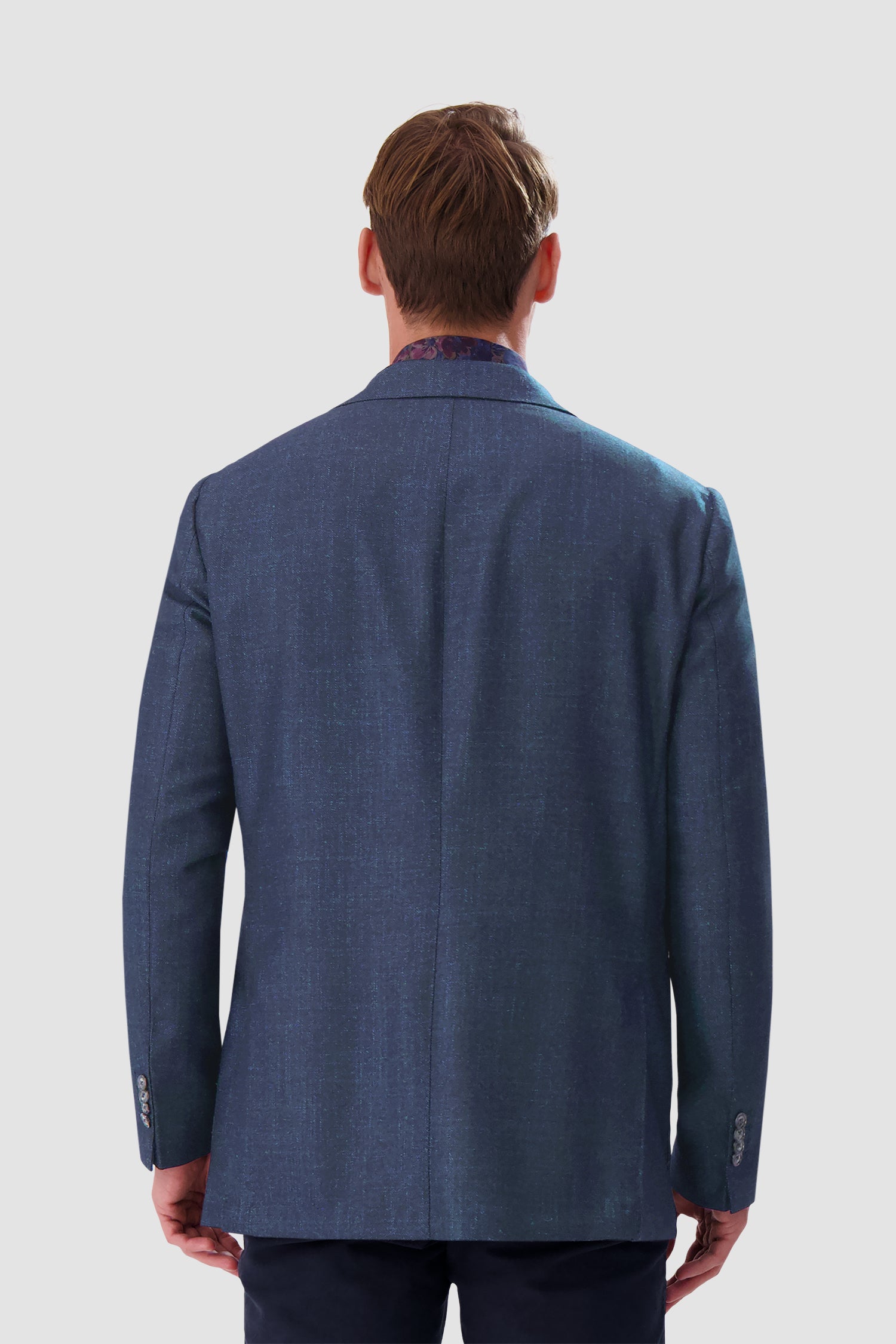 Barba Napoli Navy Long 2B Blazer