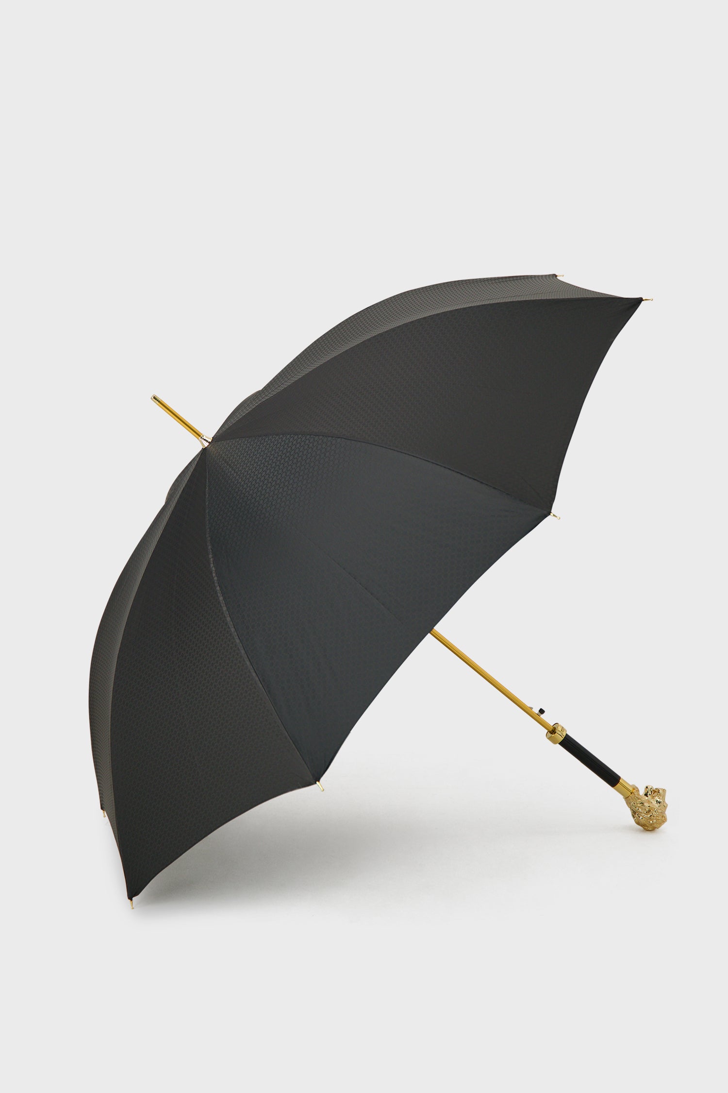 Pasotti Black/Gold Lion Umbrella