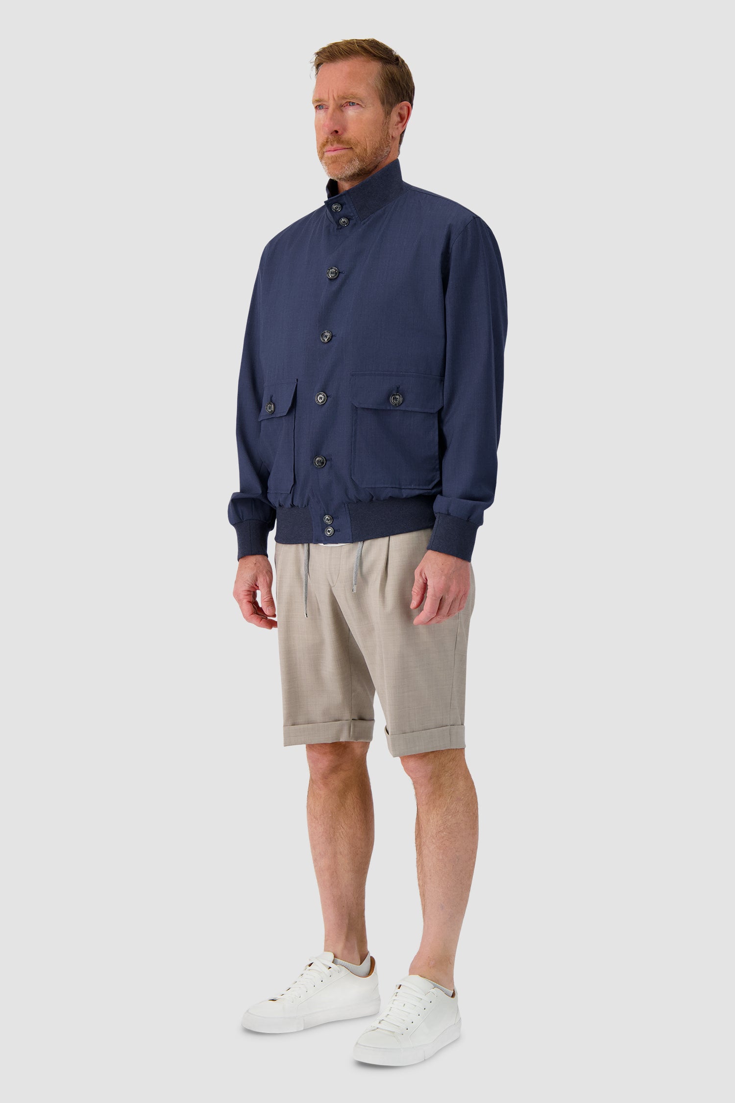 Barba Napoli Navy Bomber Jacket