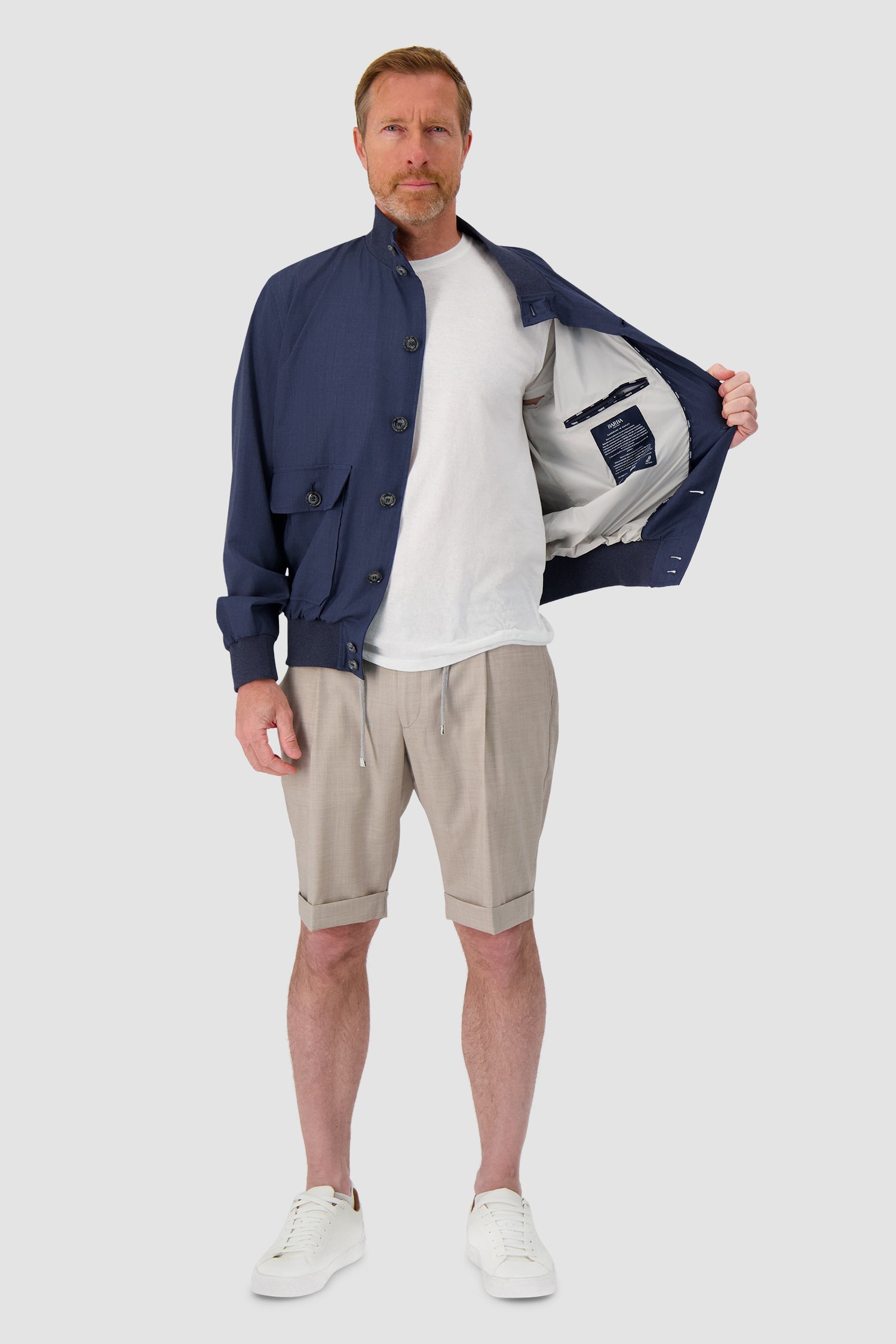 Barba Napoli Navy Bomber Jacket