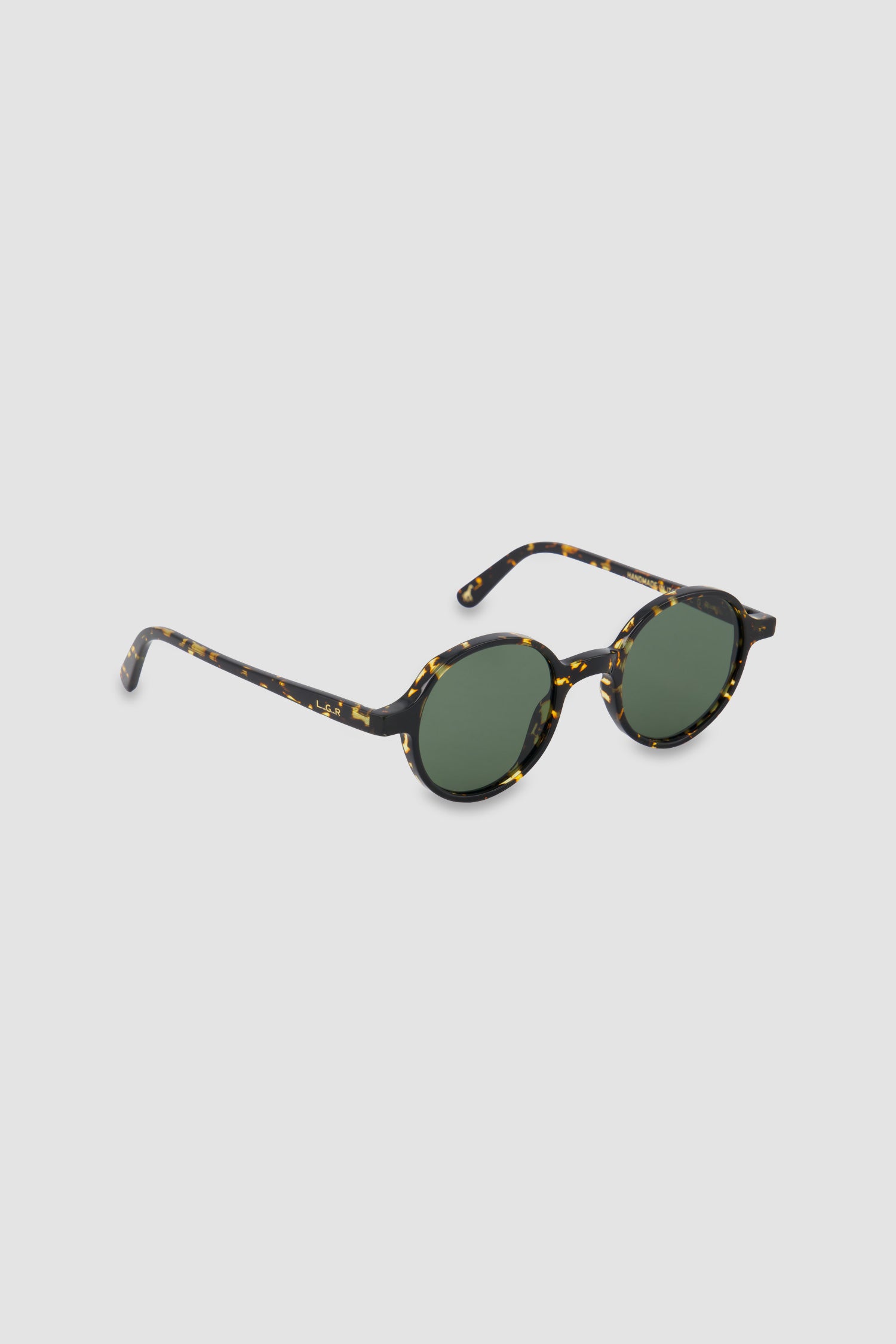 L.G.R Havana Scuro/Flat Green 48' Reunion Sunglasses