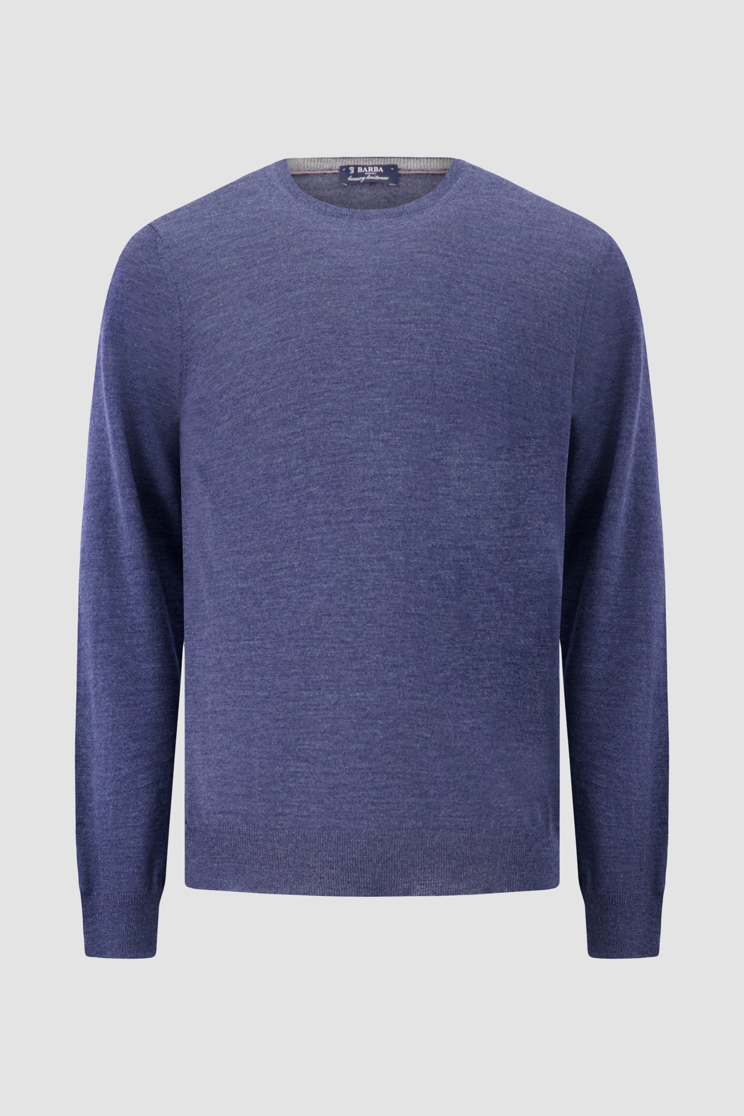 Barba Napoli Navy Round Neck Paricollo Sweater