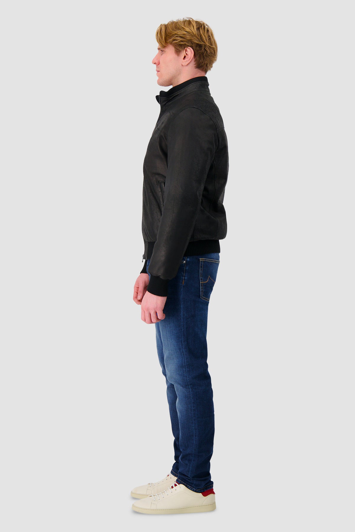 Barba Napoli Black Suede Ranger Sport Jacket
