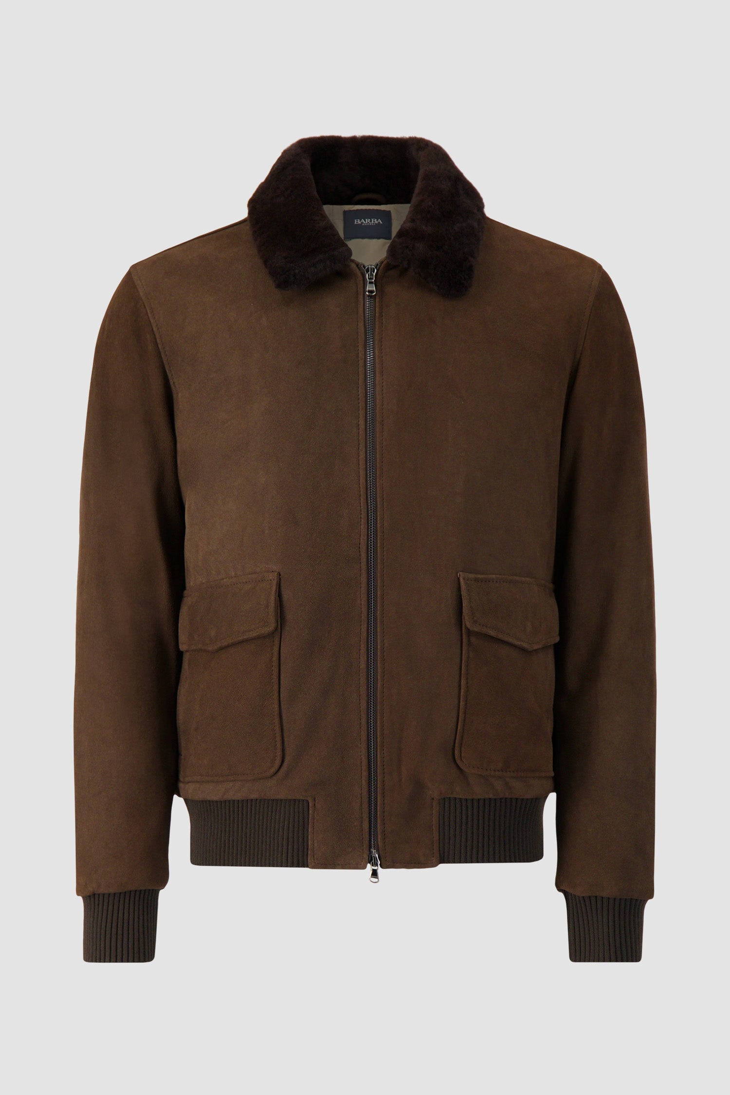 Barba Napoli Brown Suede Boston Sport Jacket