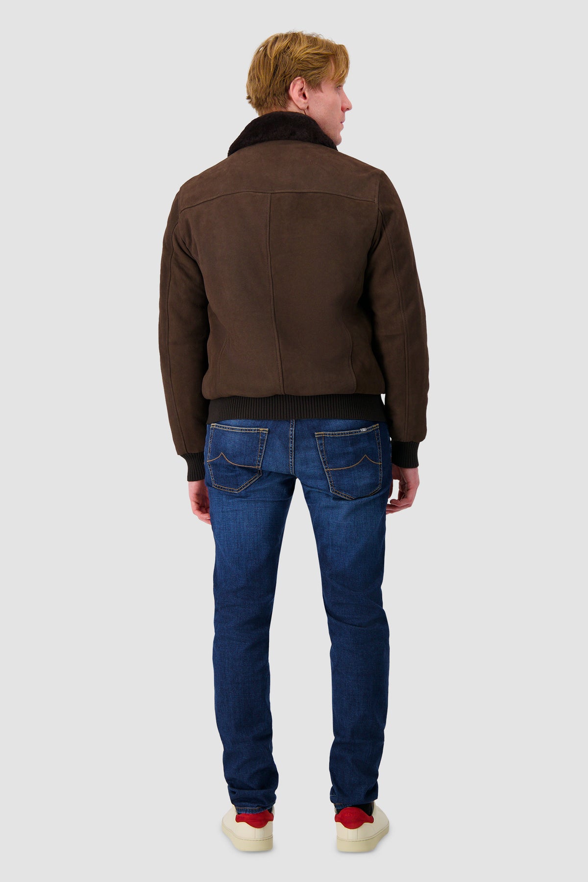 Barba Napoli Brown Suede Boston Sport Jacket