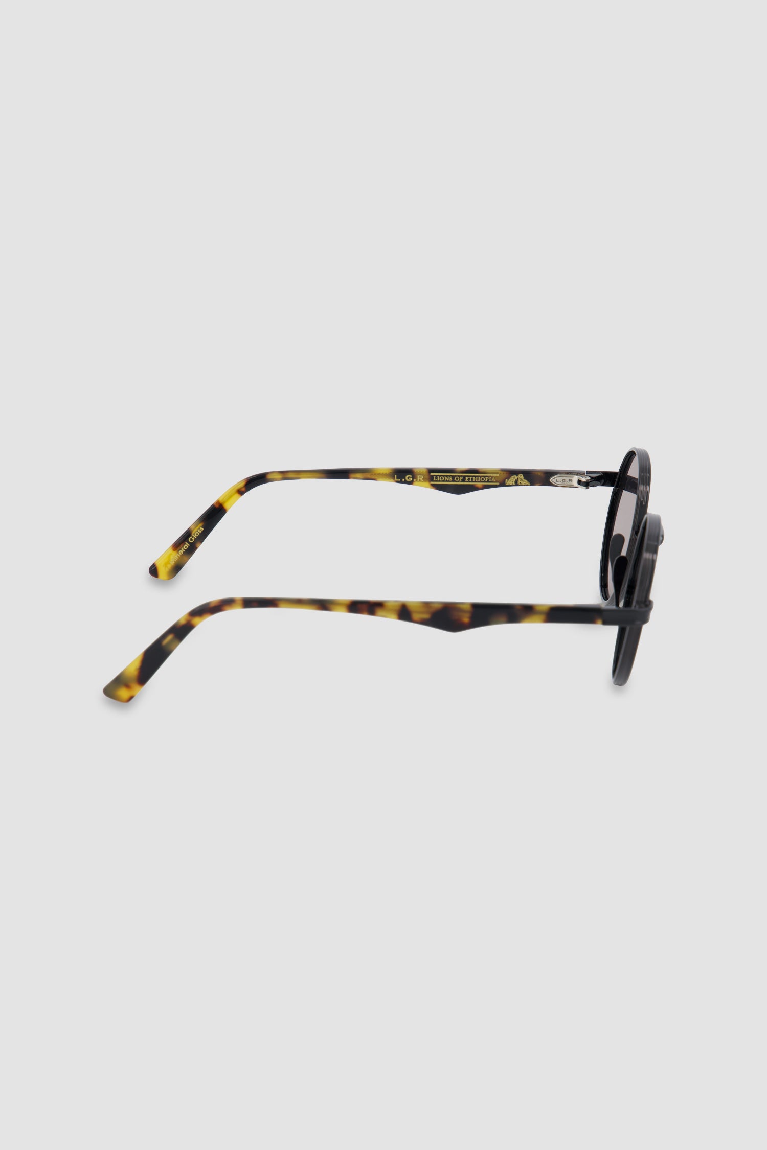 L.G.R Black/Havana Tartarugato/Flat Grey 48' Zelalem Sunglasses