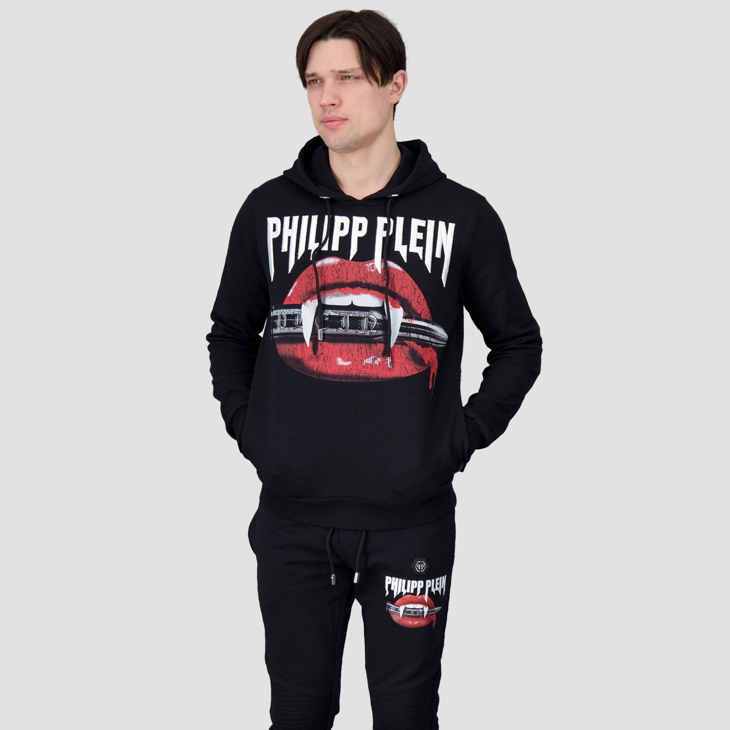 Philipp Plein Black Vampire Hoodie