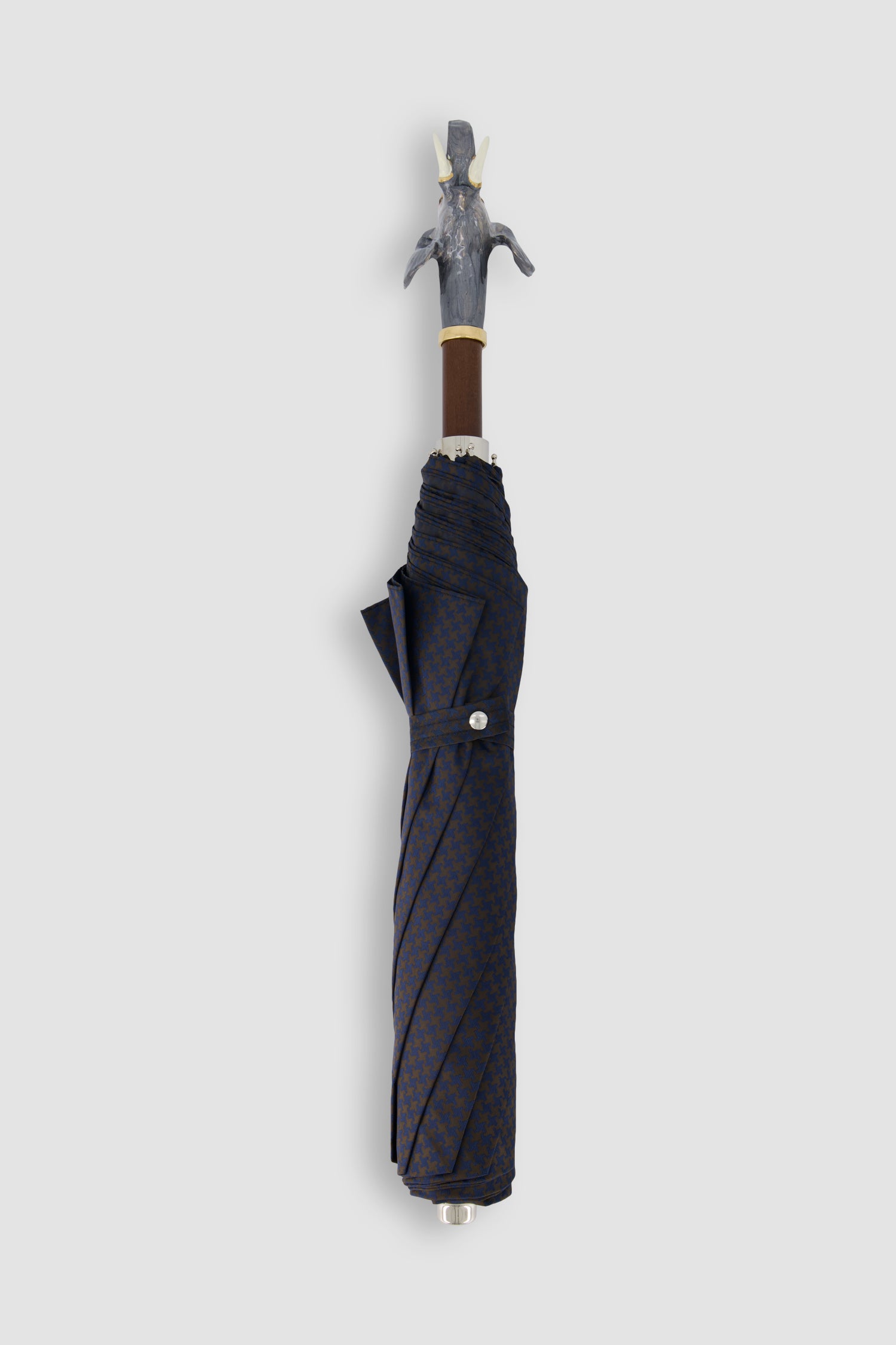 Pasotti Blue/Brown Elephant Umbrella Compact