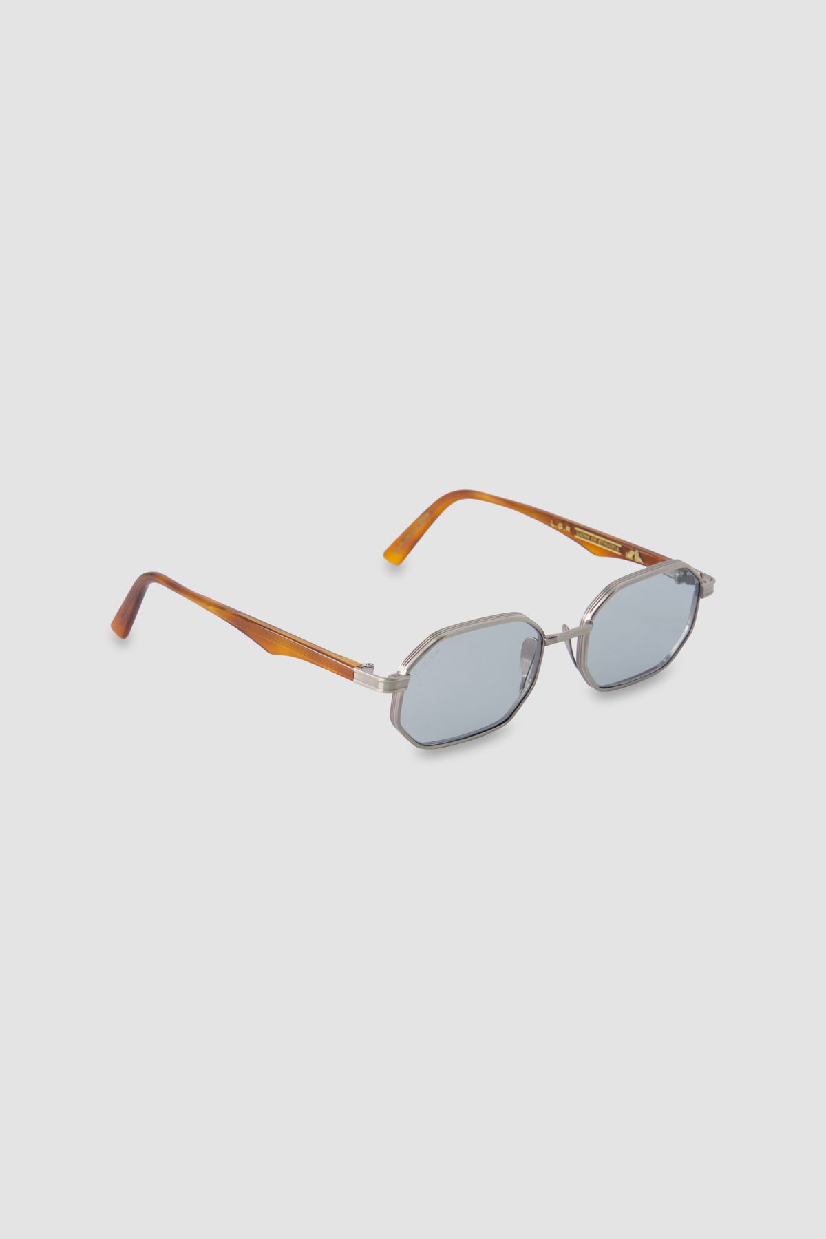 L.G.R Silver/Blue Antiqued Havana Sunglasses