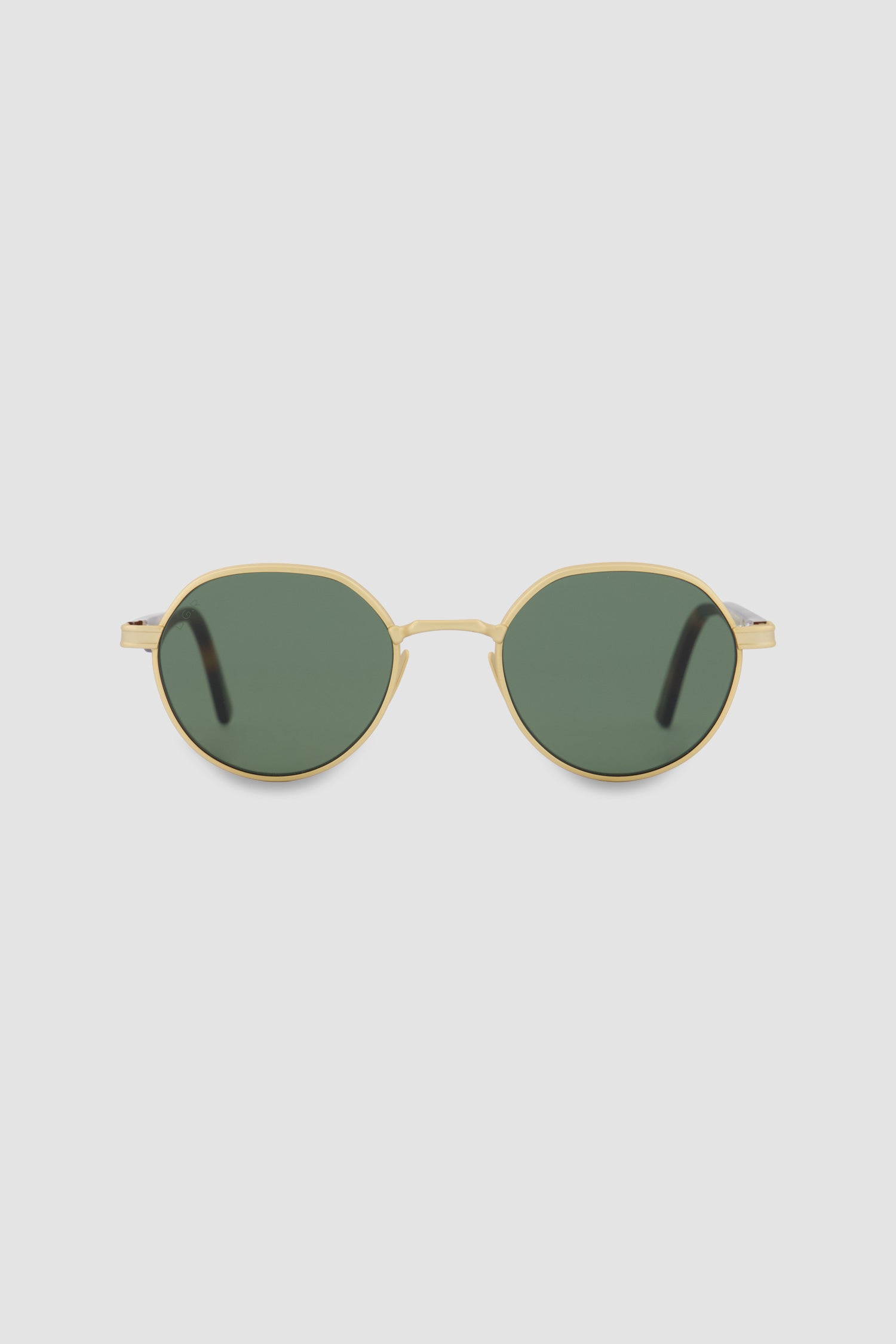 L.G.R Gold Matt/Havana Maculato/Flat Green 51' Meknes Sunglasses
