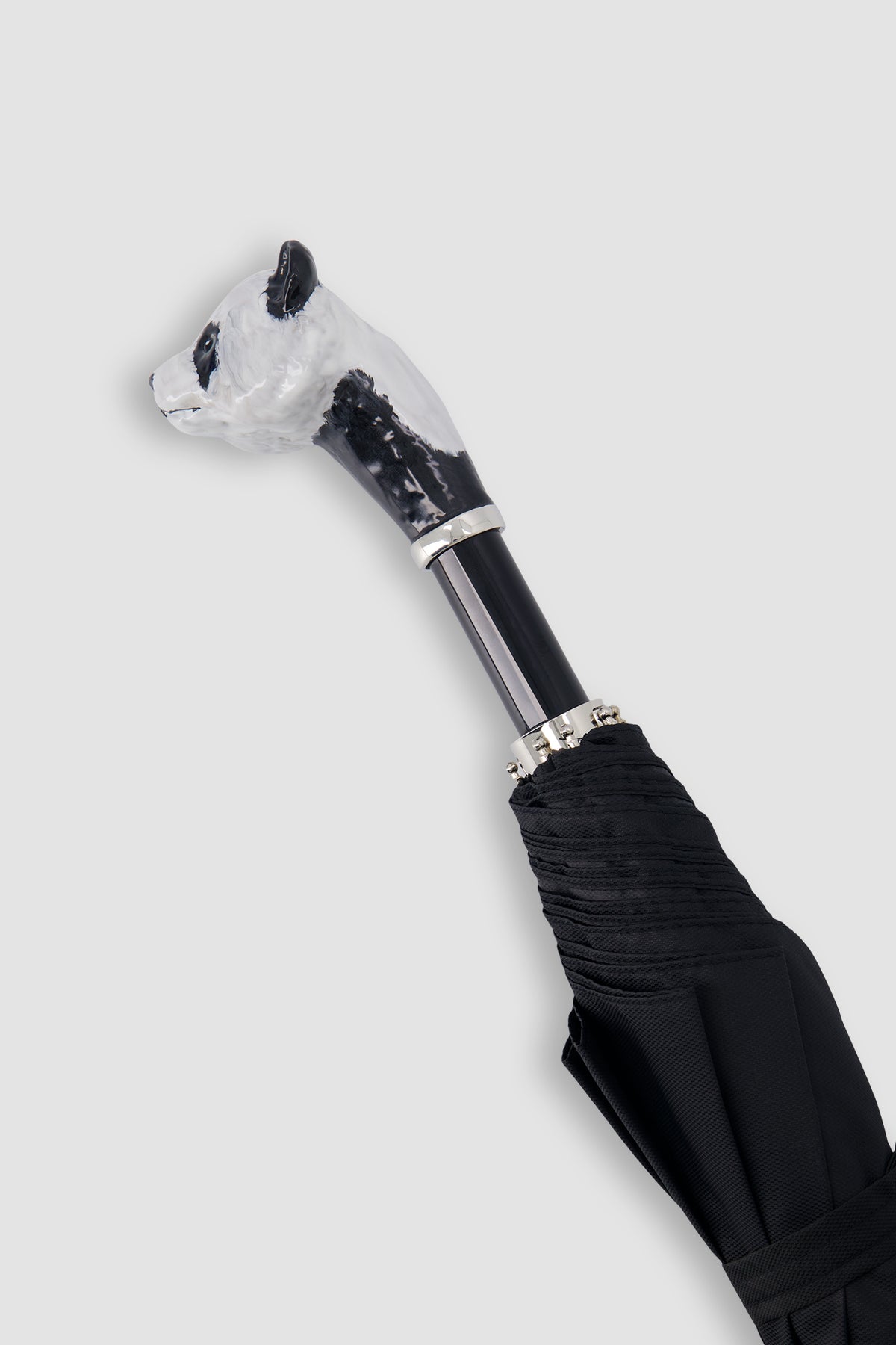 Pasotti Black Panda Umbrella Compact