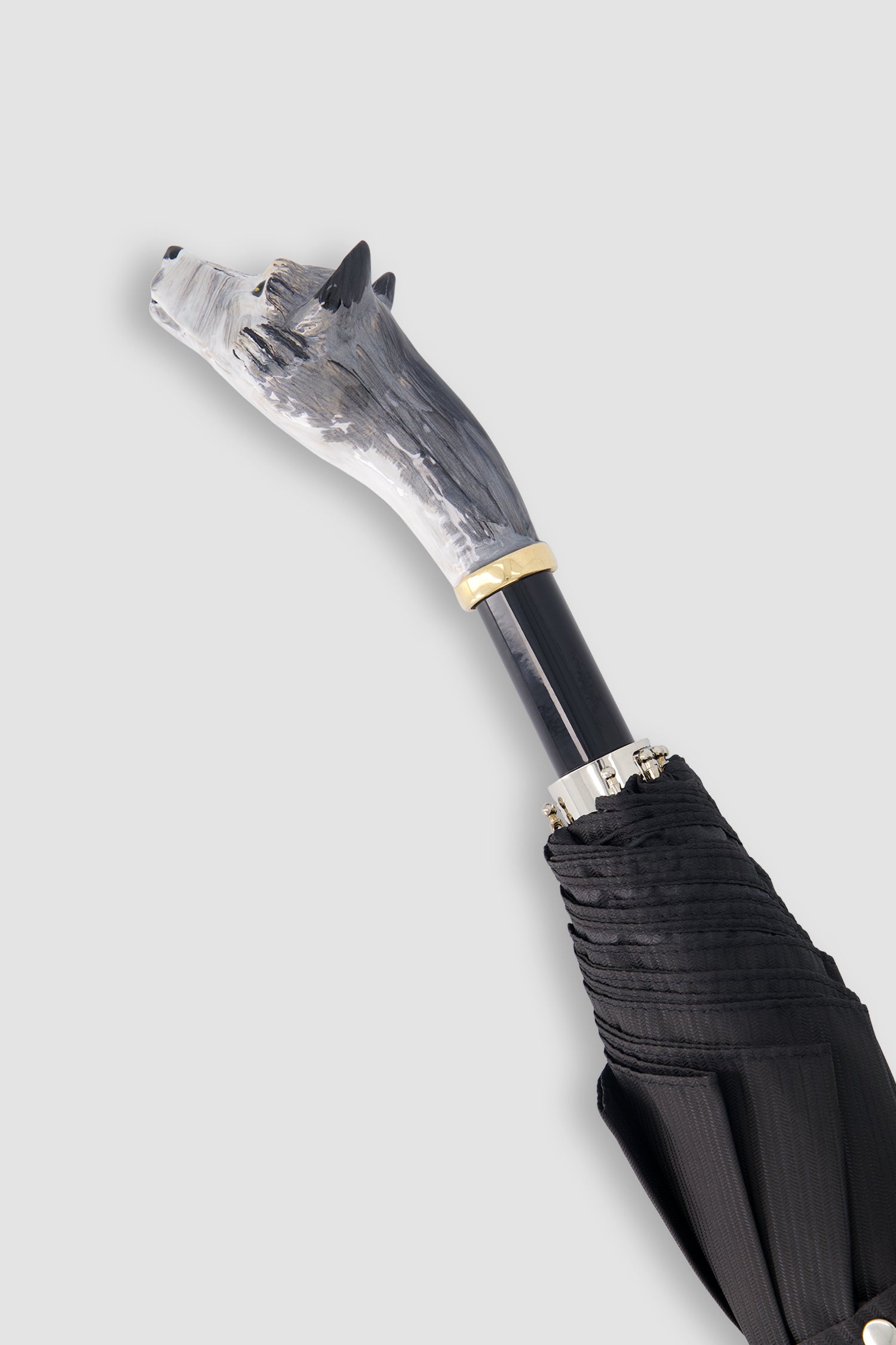 Pasotti Black Wolf Umbrella Compact