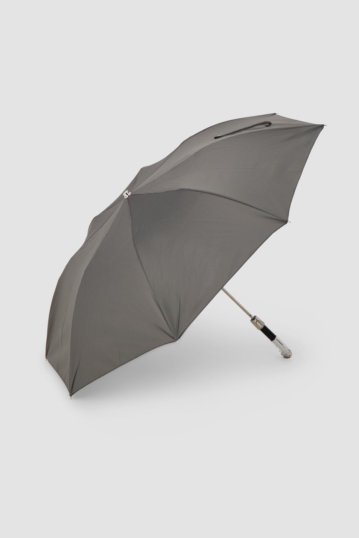 Parapluie cheval noir et argent Pasotti