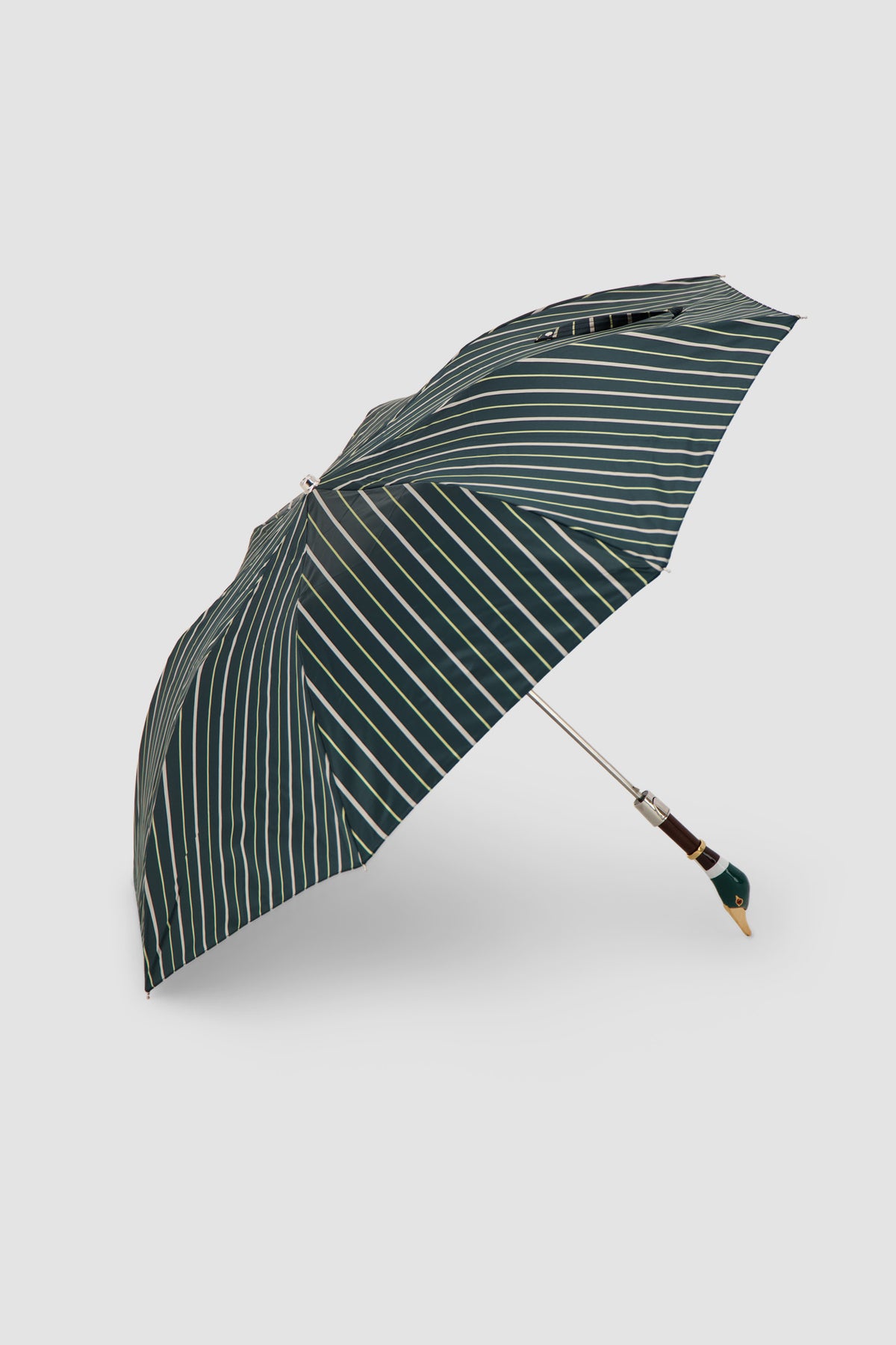 Pasotti Green/Gold Duck Umbrella Compact