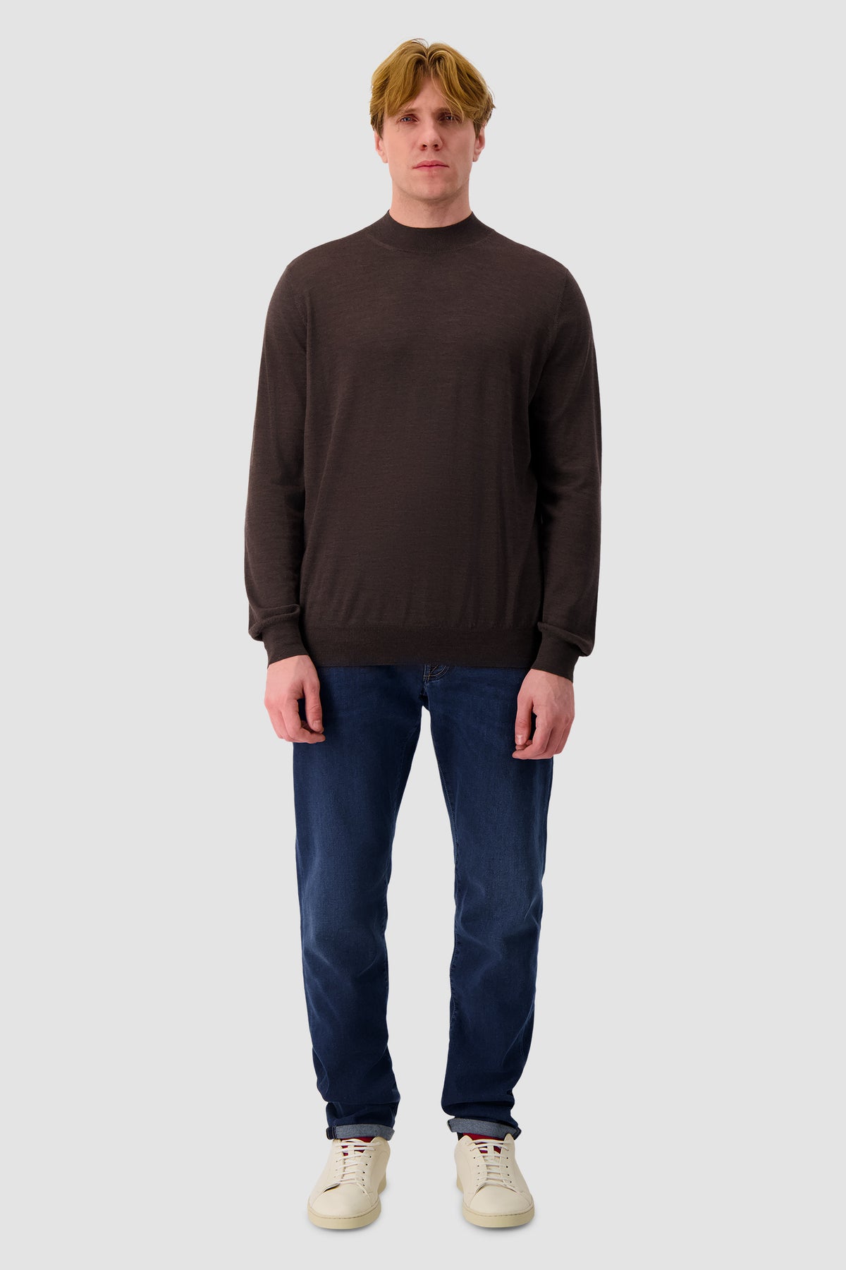 Barba Napoli Brown Knit Sweater