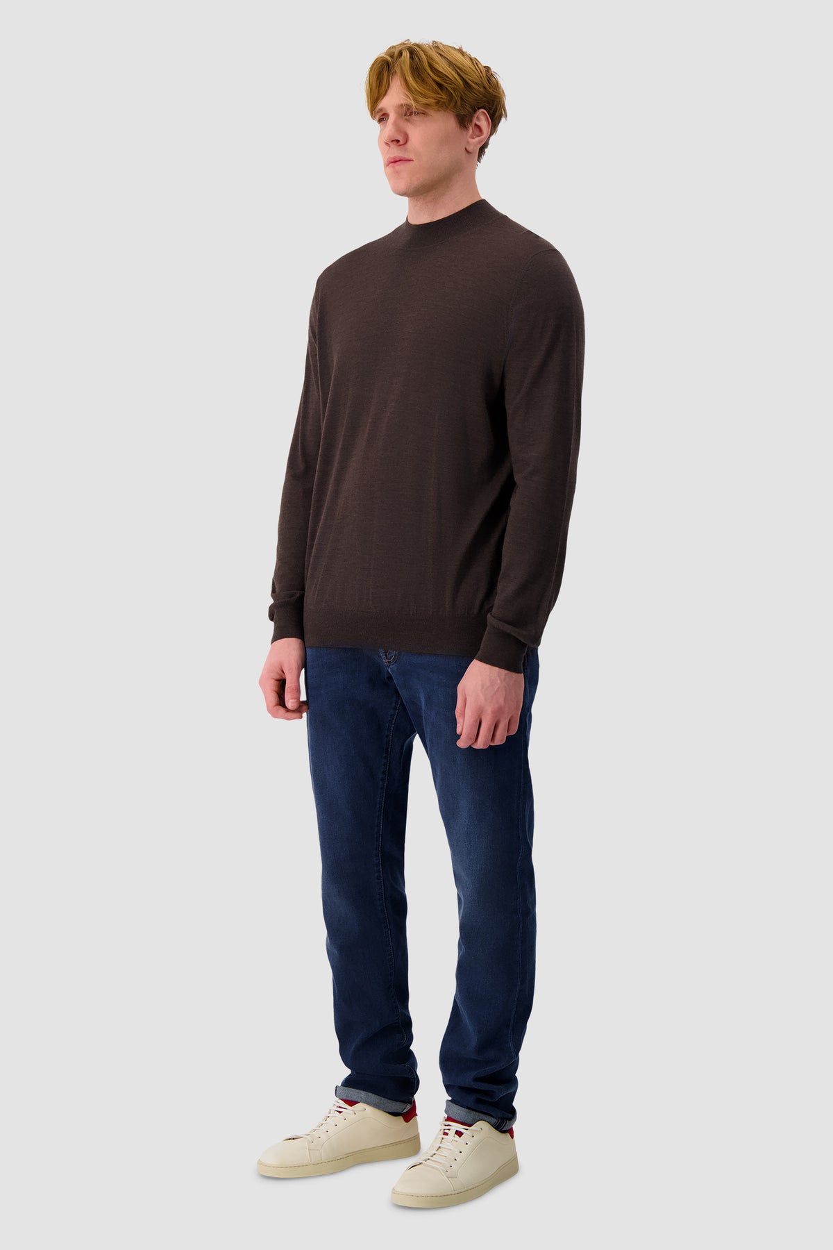 Barba Napoli Brown Knit Sweater